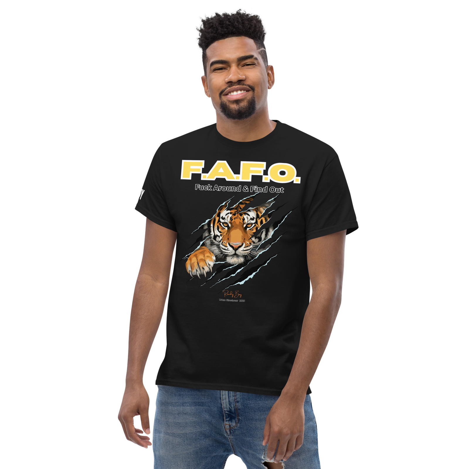 Rowdy Boy "F.A.F.O." ( Fuck Around & Find Out) Unisex Classic Tee - Image 10