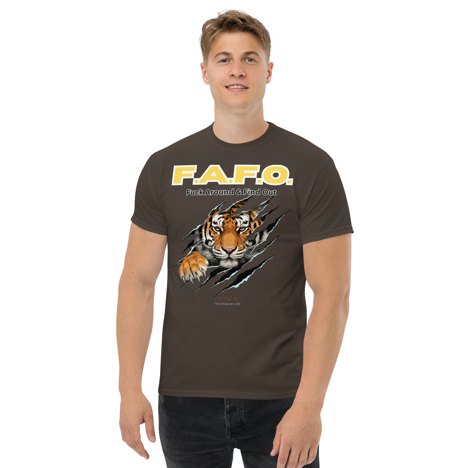 Rowdy Boy "F.A.F.O." ( Fuck Around & Find Out) Unisex Classic Tee - Image 53