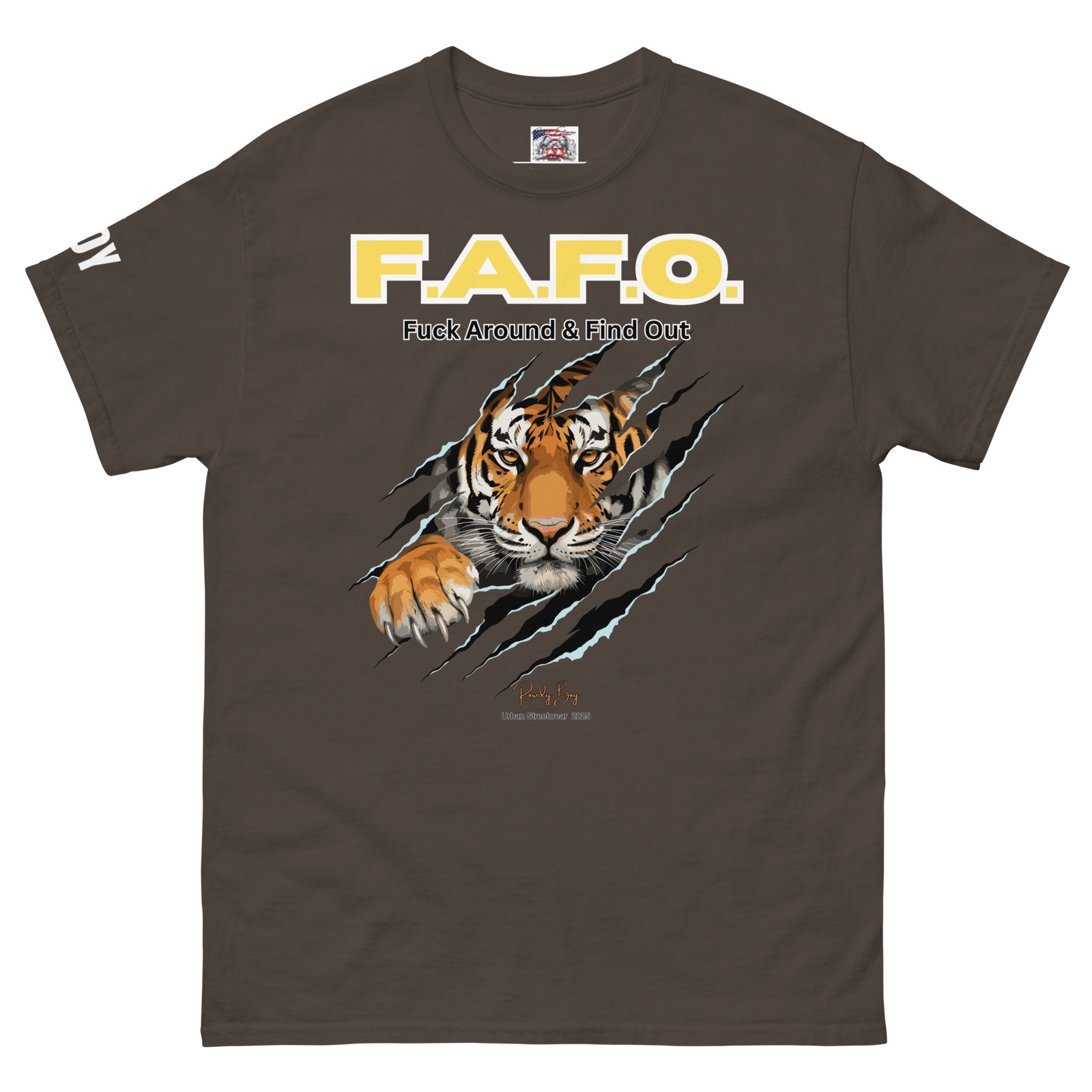 Rowdy Boy "F.A.F.O." ( Fuck Around & Find Out) Unisex Classic Tee - Image 153