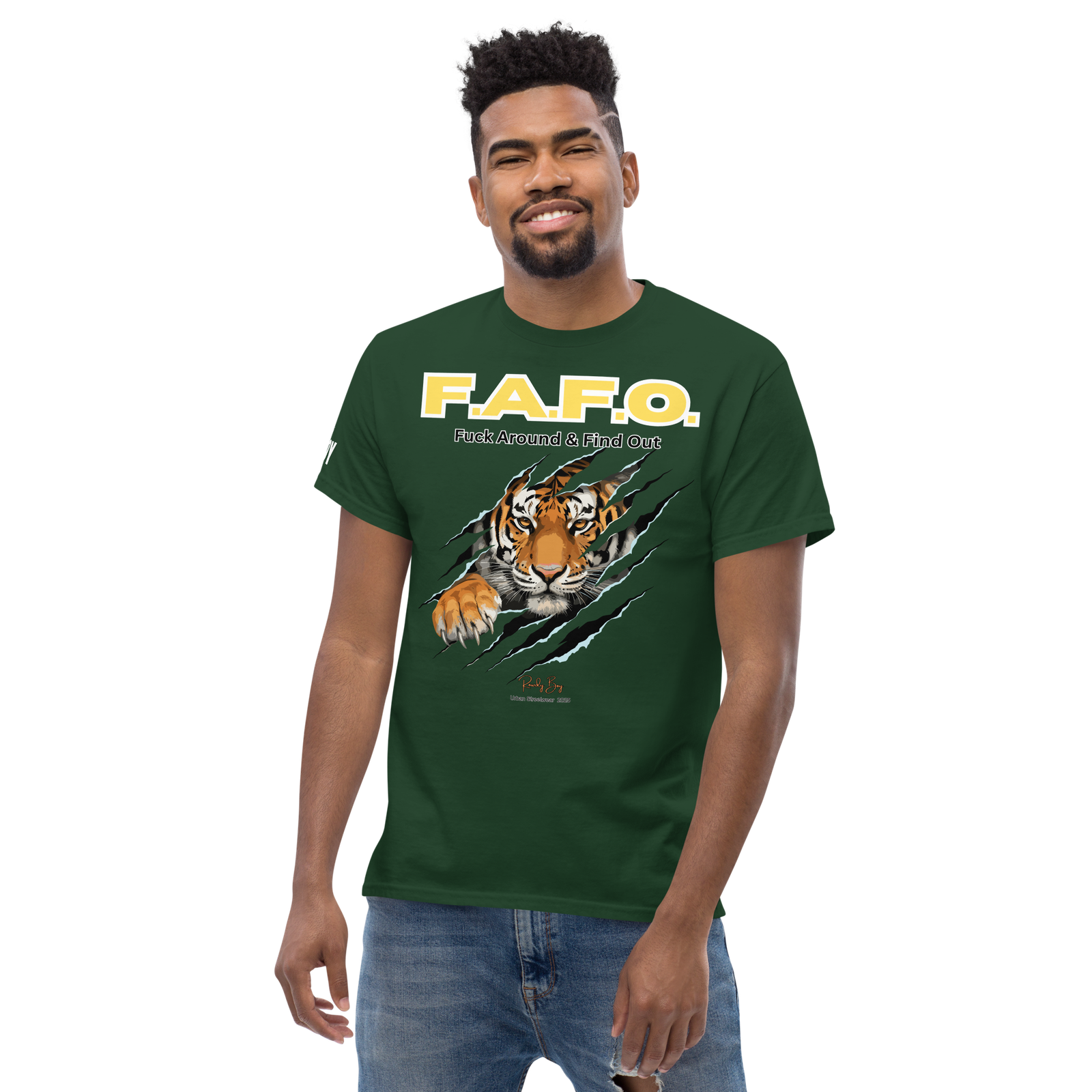 Rowdy Boy "F.A.F.O." ( Fuck Around & Find Out) Unisex Classic Tee - Image 45