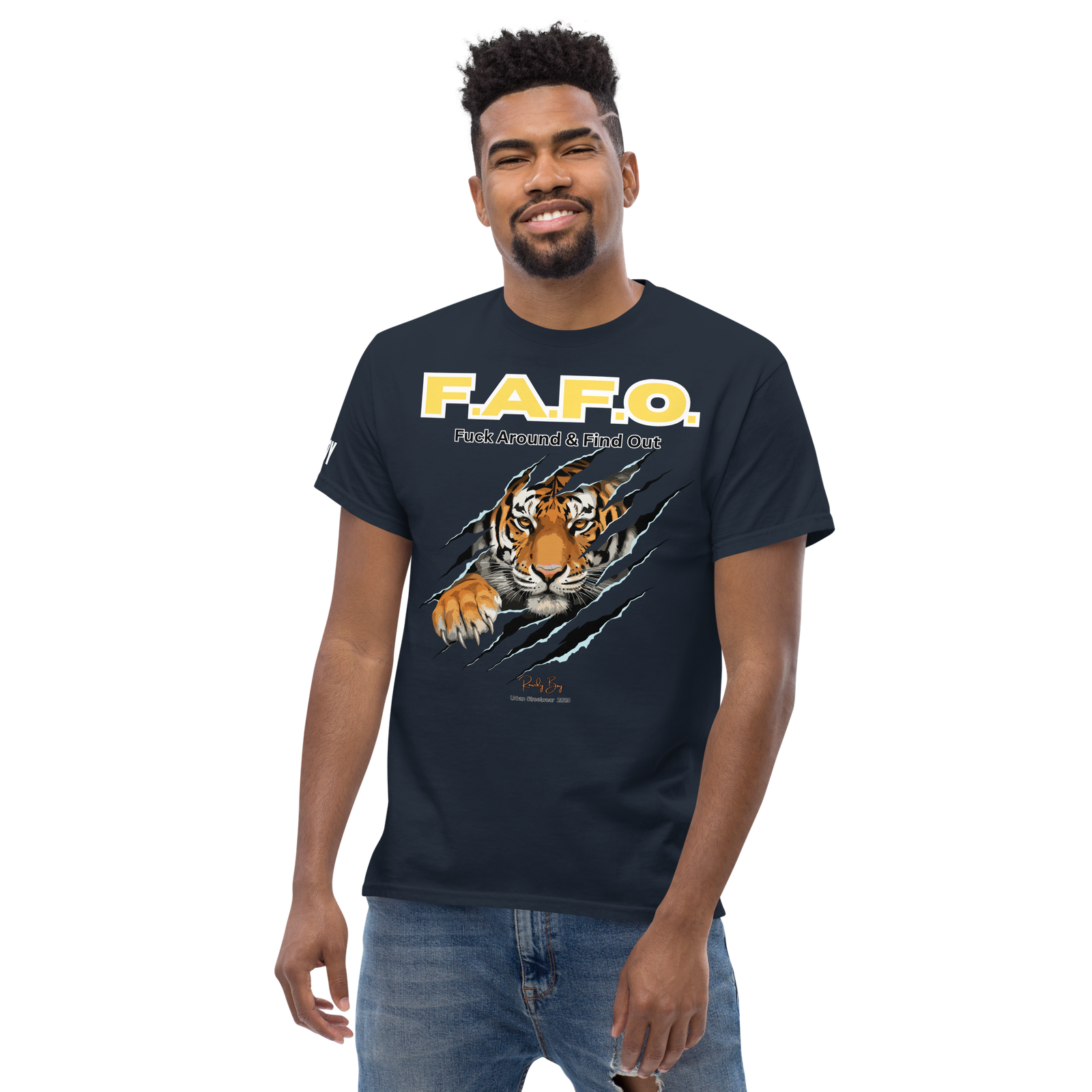 Rowdy Boy "F.A.F.O." ( Fuck Around & Find Out) Unisex Classic Tee - Image 21