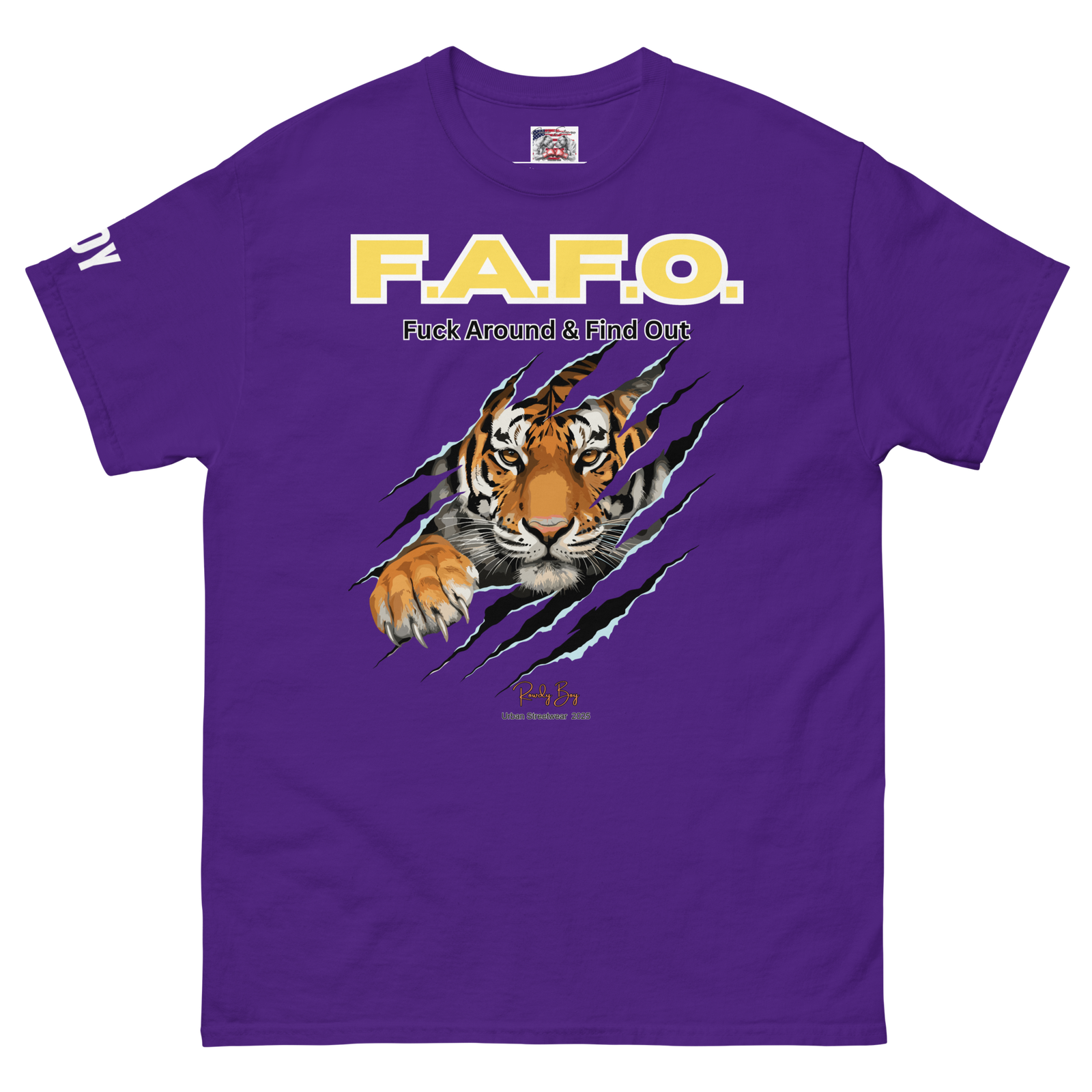 Rowdy Boy "F.A.F.O." ( Fuck Around & Find Out) Unisex Classic Tee - Image 150