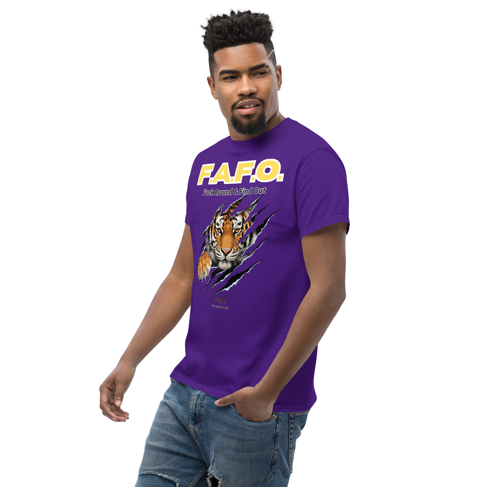 Rowdy Boy "F.A.F.O." ( Fuck Around & Find Out) Unisex Classic Tee - Image 25