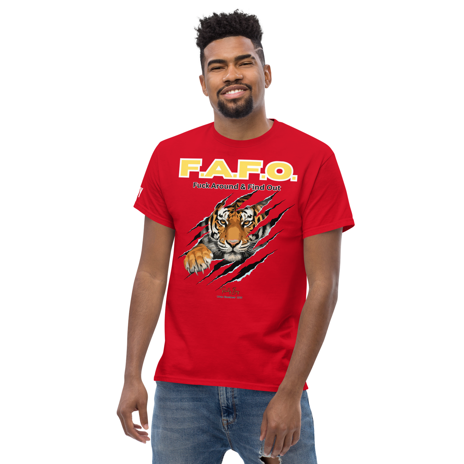 Rowdy Boy "F.A.F.O." ( Fuck Around & Find Out) Unisex Classic Tee - Image 40