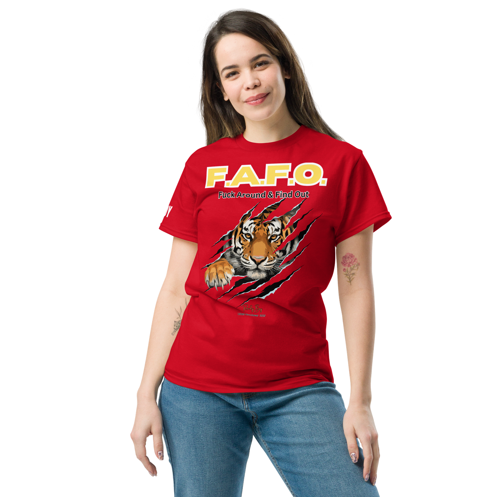 Rowdy Boy "F.A.F.O." ( Fuck Around & Find Out) Unisex Classic Tee - Image 38