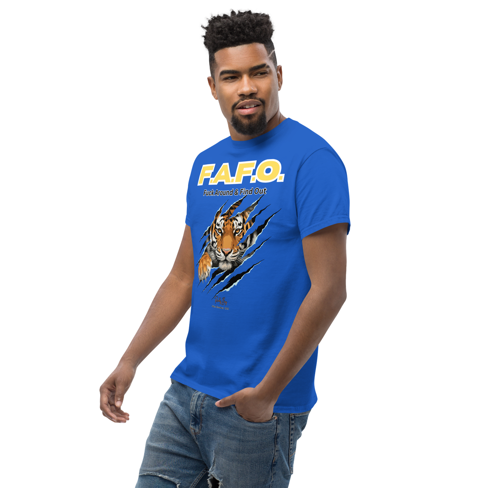 Rowdy Boy "F.A.F.O." ( Fuck Around & Find Out) Unisex Classic Tee - Image 65