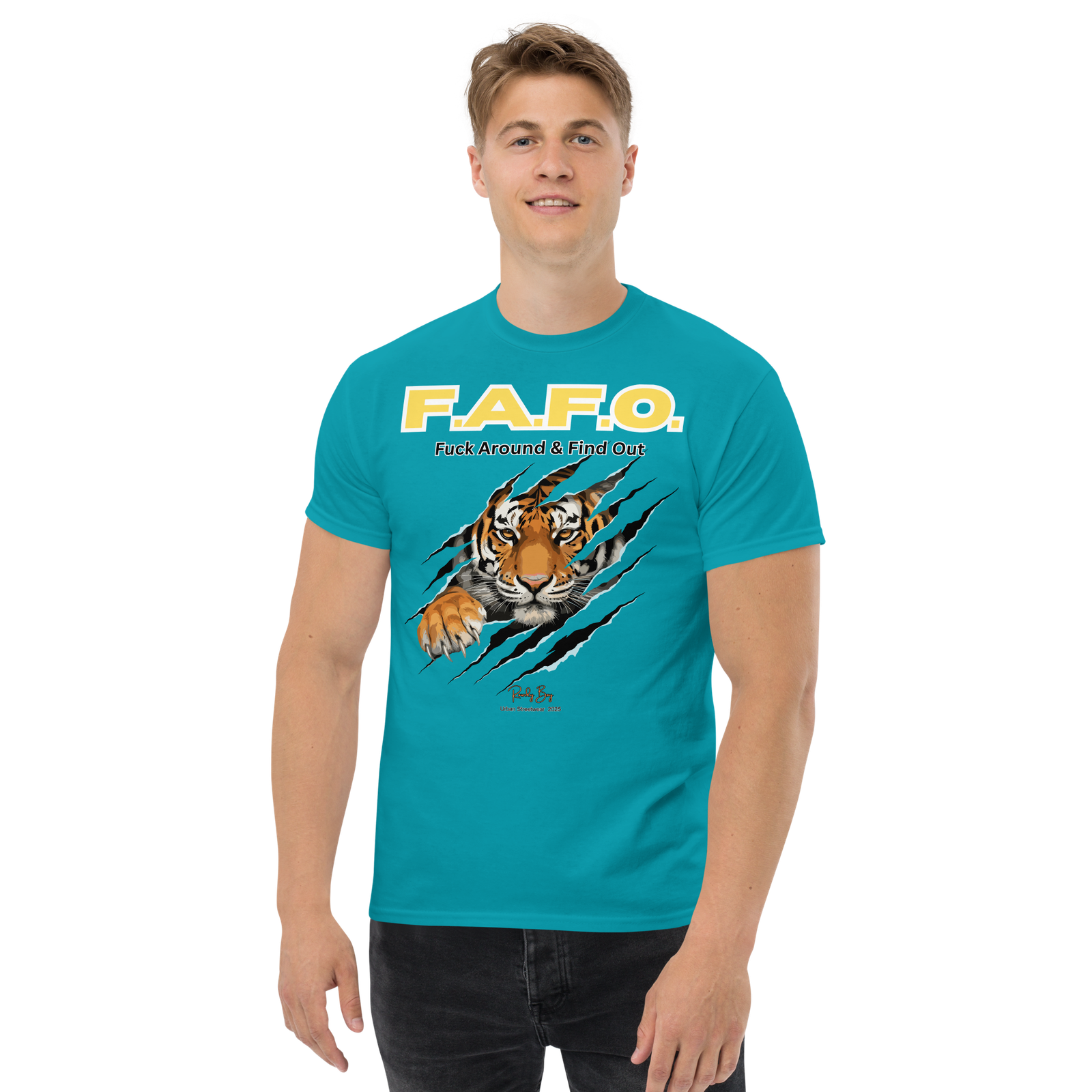 Rowdy Boy "F.A.F.O." ( Fuck Around & Find Out) Unisex Classic Tee - Image 143