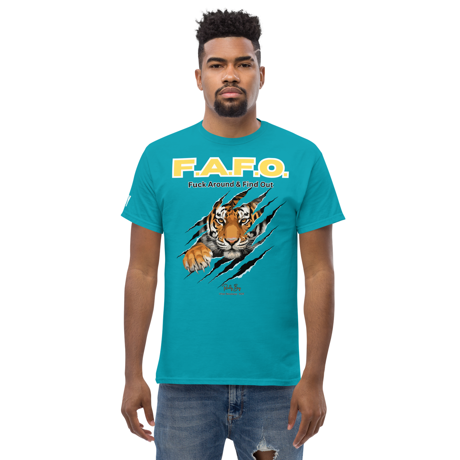 Rowdy Boy "F.A.F.O." ( Fuck Around & Find Out) Unisex Classic Tee - Image 145