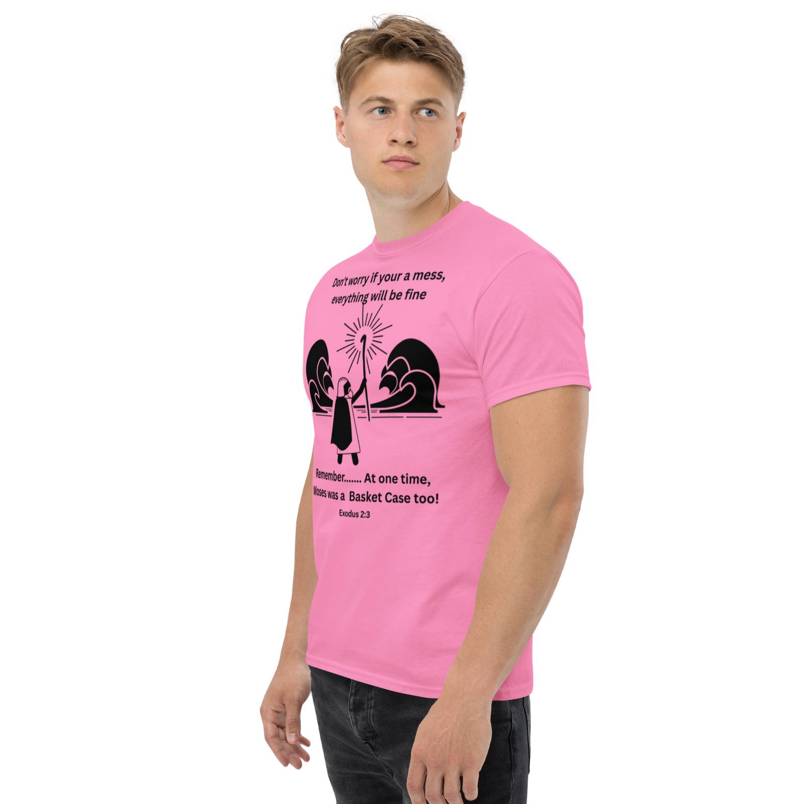 Rowdy Boy "Moses" (Basket Case) Unisex Classic Tee - Image 55