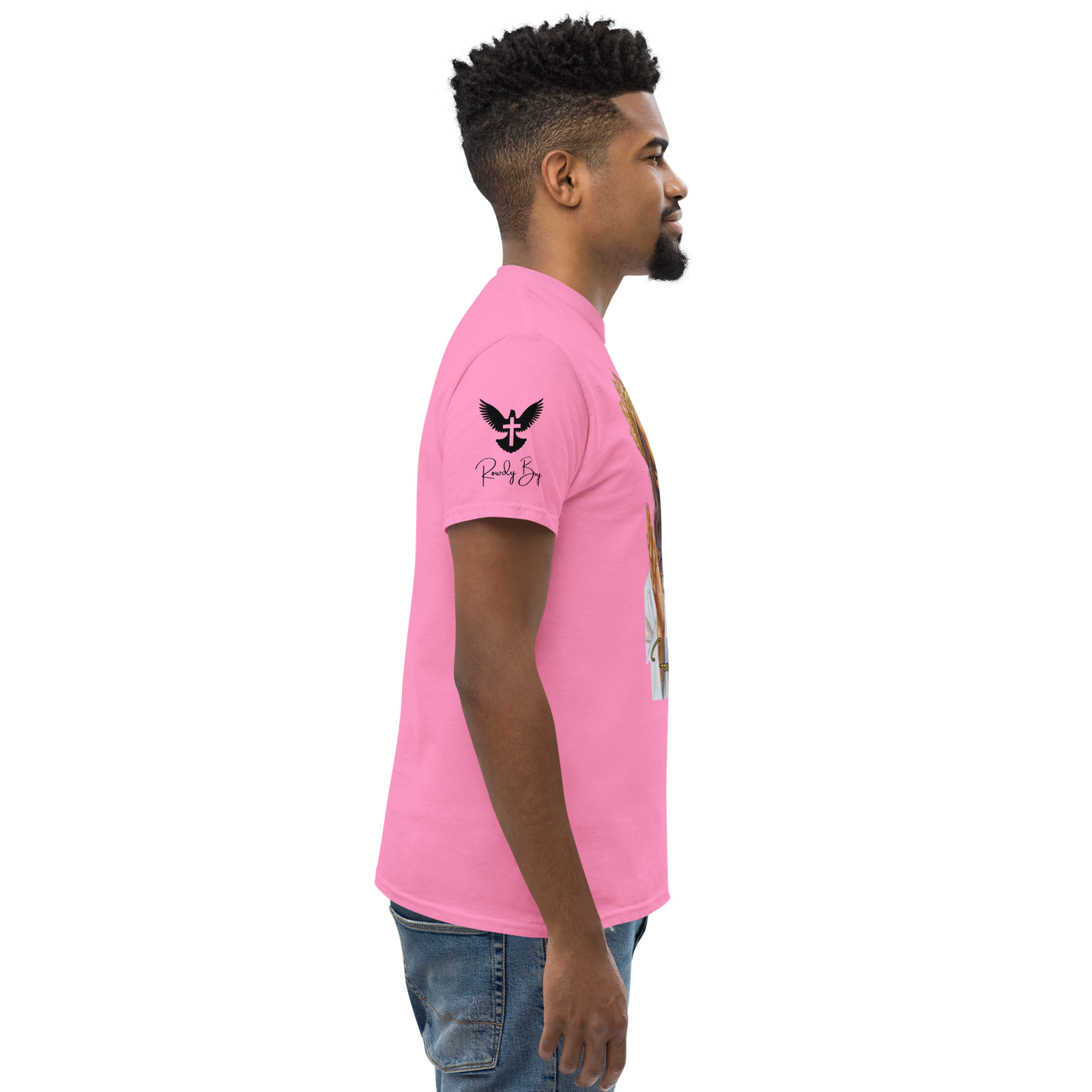 Rowdy Boy "Fear Not For I Am With You" (Jesus) Unisex Classic Tee - Image 97