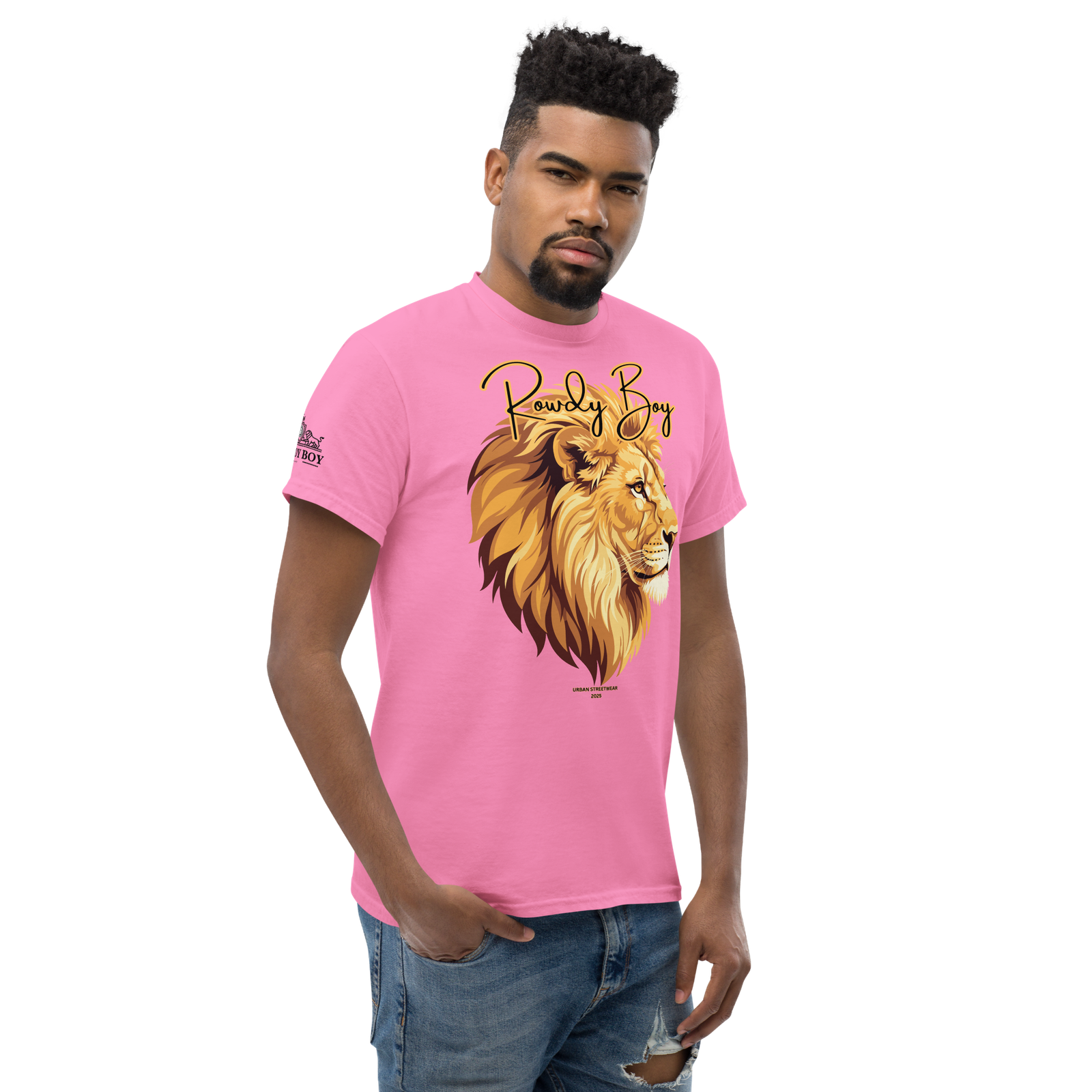 Rowdy Boy "Lion's Head" (Rowdy 4) Classic Tee - Image 176