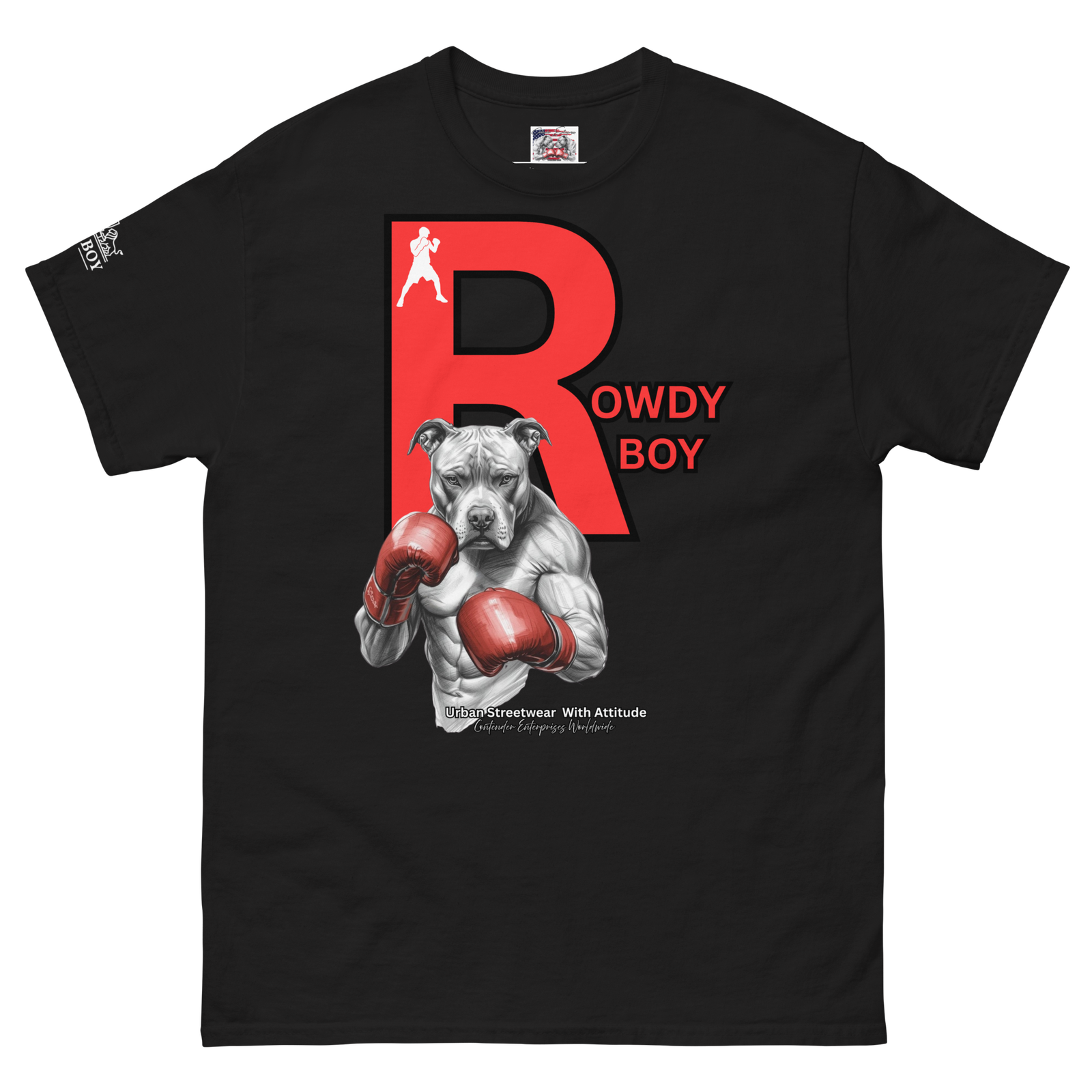 Rowdy Boy "Boxing Pit Bull" Unisex Classic Tee