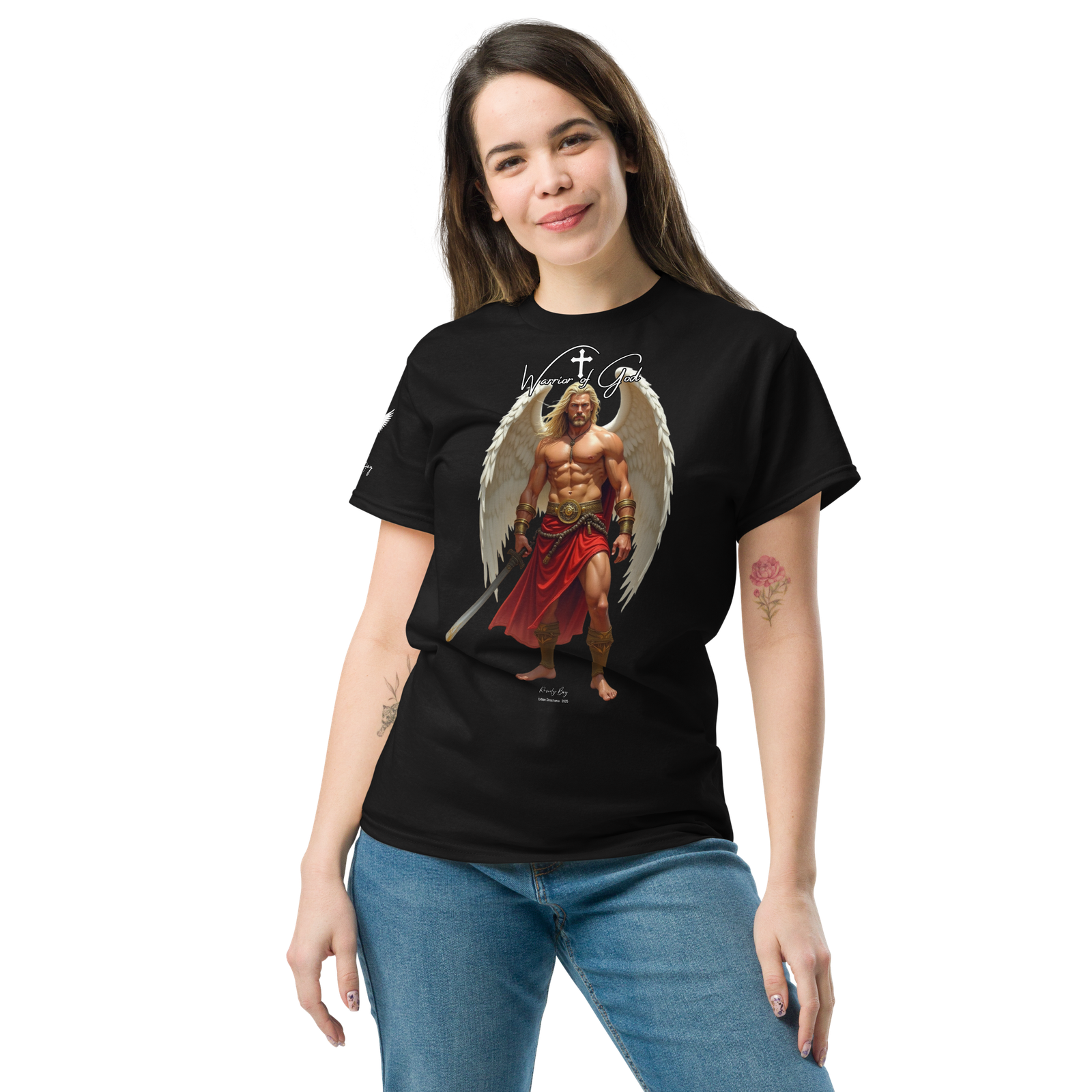 Rowdy Boy "Warrior Of God" #4 Unisex Classic Tee - Image 10