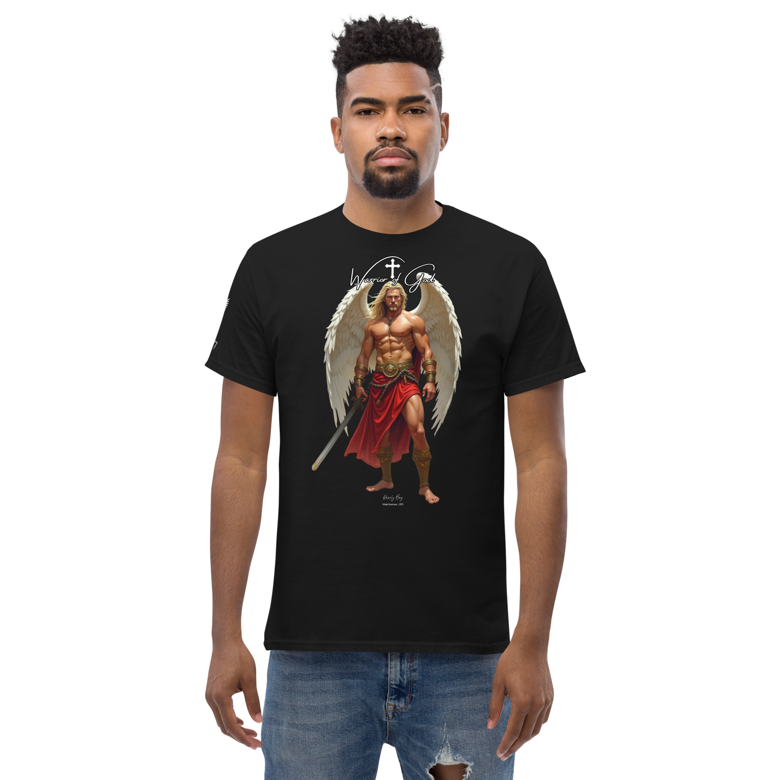 Rowdy Boy "Warrior Of God" #4 Unisex Classic Tee - Image 13