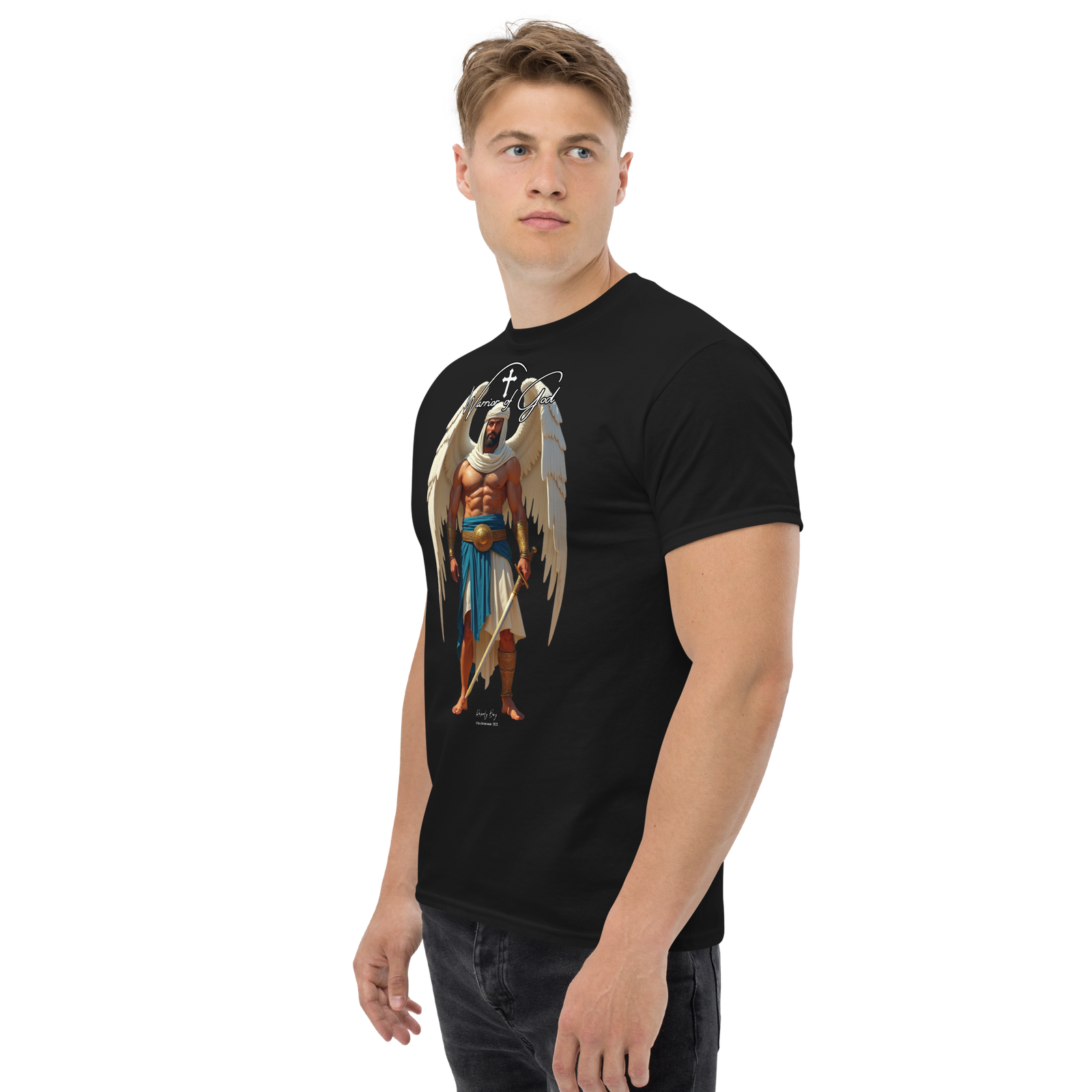 Rowdy Boy "Warrior Of God" #2 Unisex Classic Tee - Image 4
