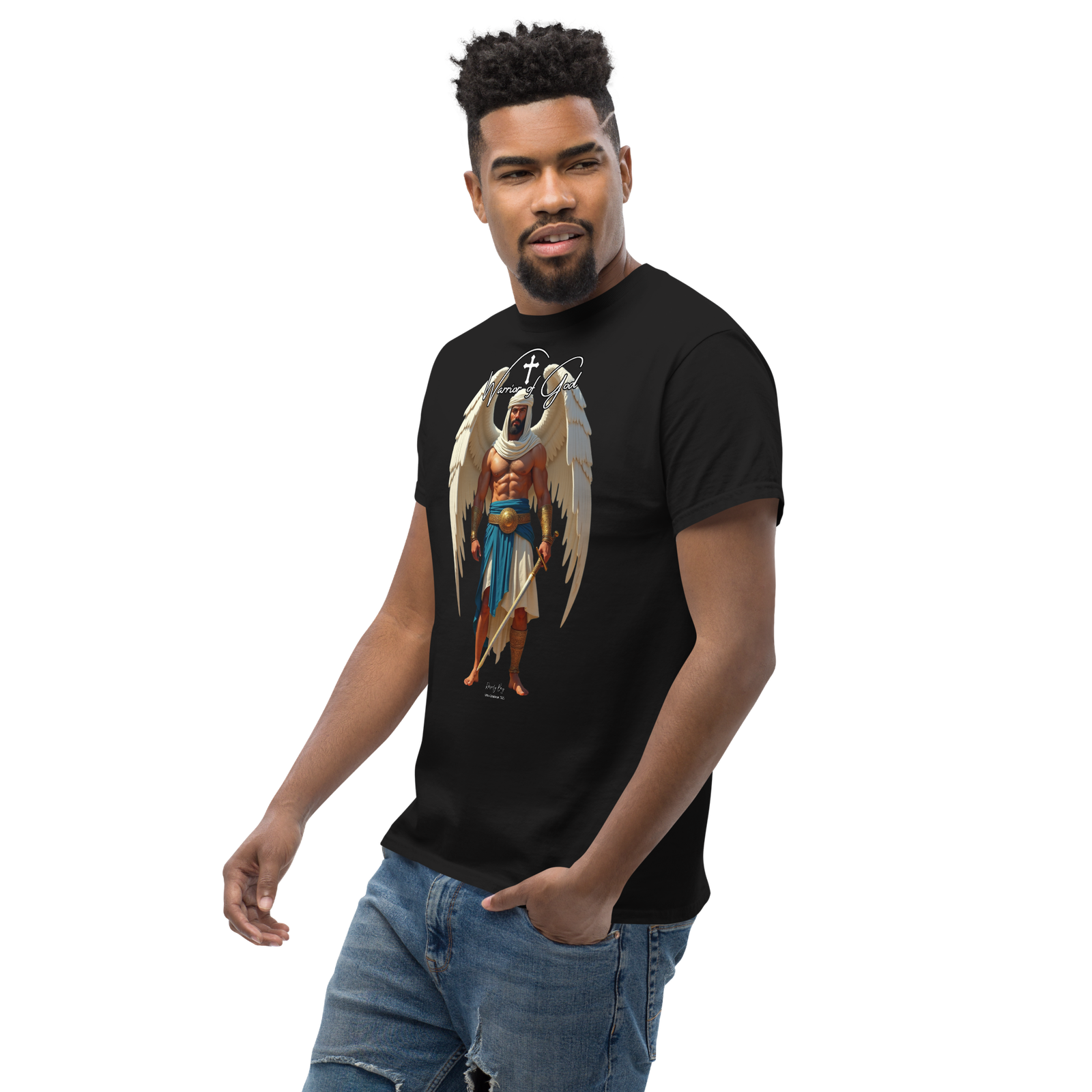 Rowdy Boy "Warrior Of God" #2 Unisex Classic Tee - Image 7