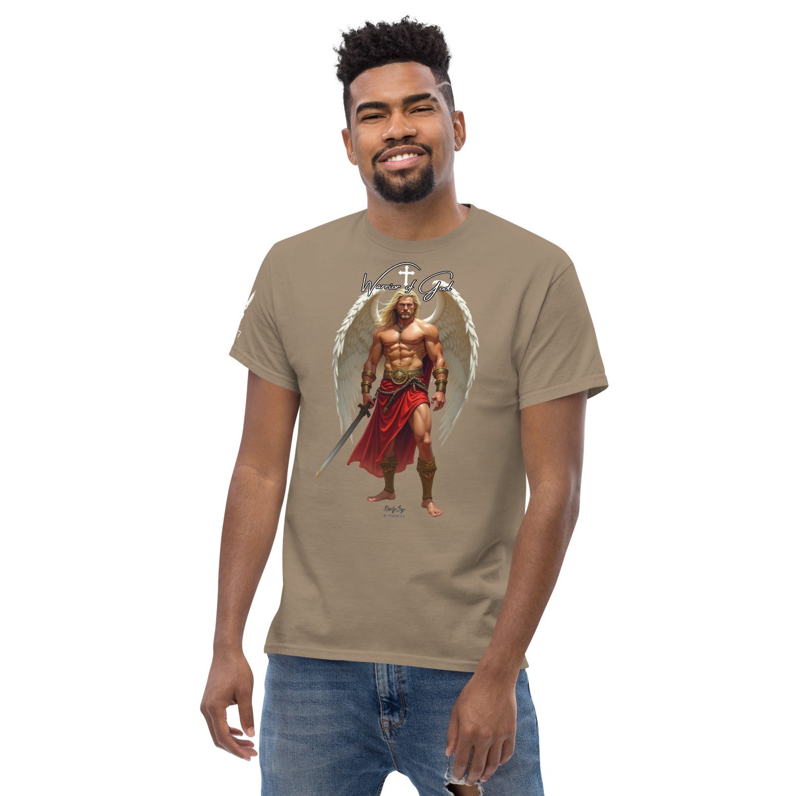 Rowdy Boy "Warrior Of God" #4 Unisex Classic Tee - Image 207