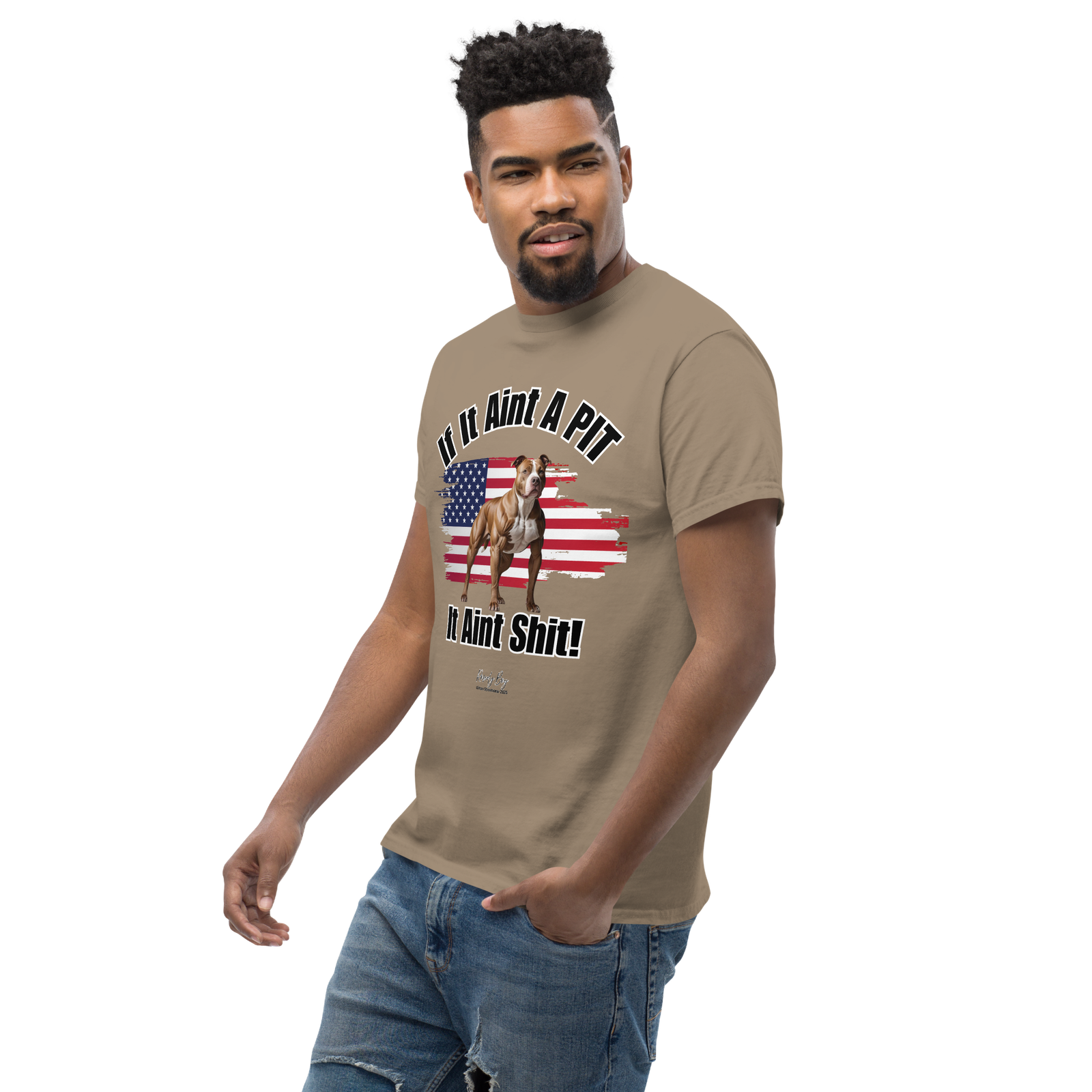 Rowdy Boy If It Aint A PIT, It Aint Shit!!!!" (2/B) Unisex Classic Tee - Image 45