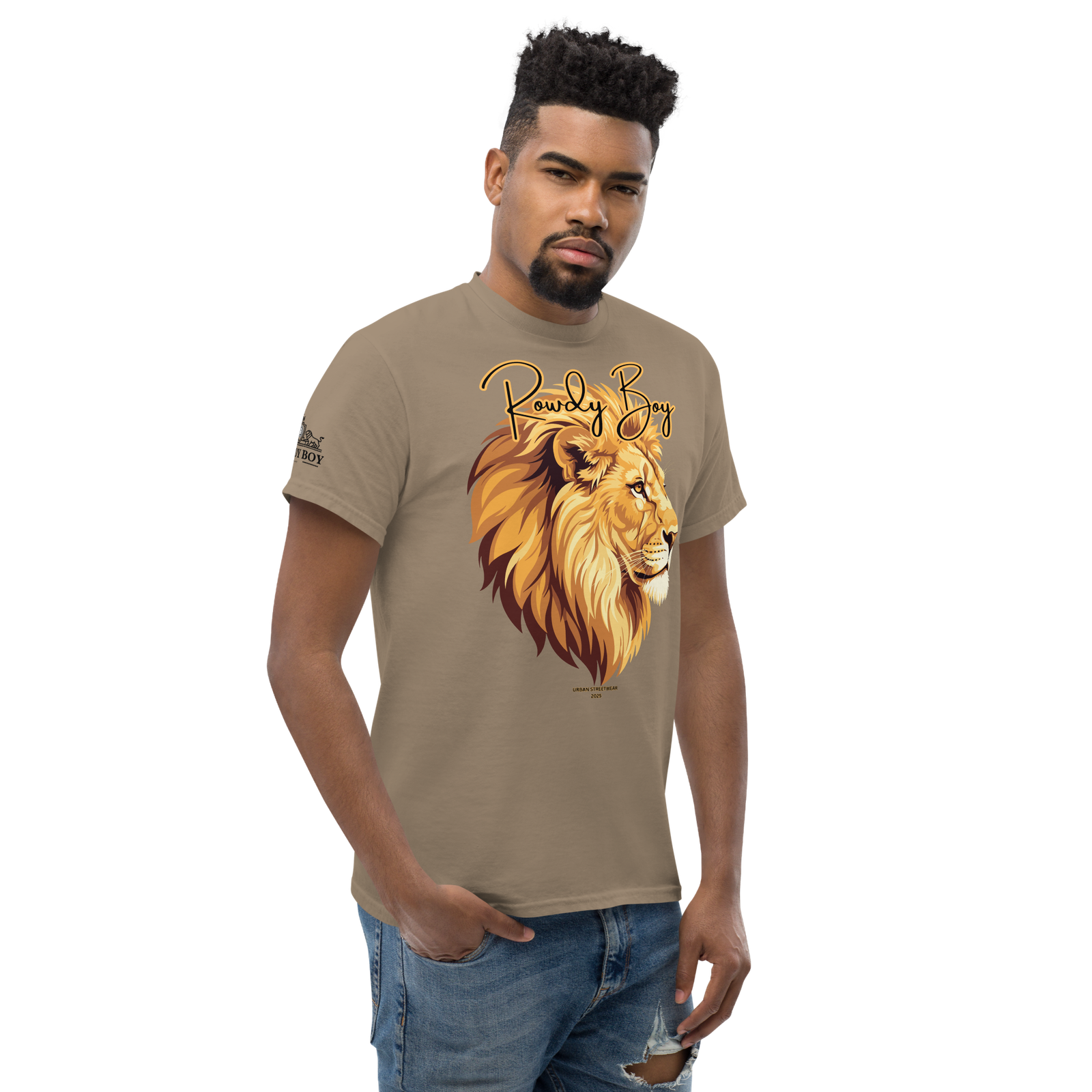 Rowdy Boy "Lion's Head" (Rowdy 4) Classic Tee - Image 150