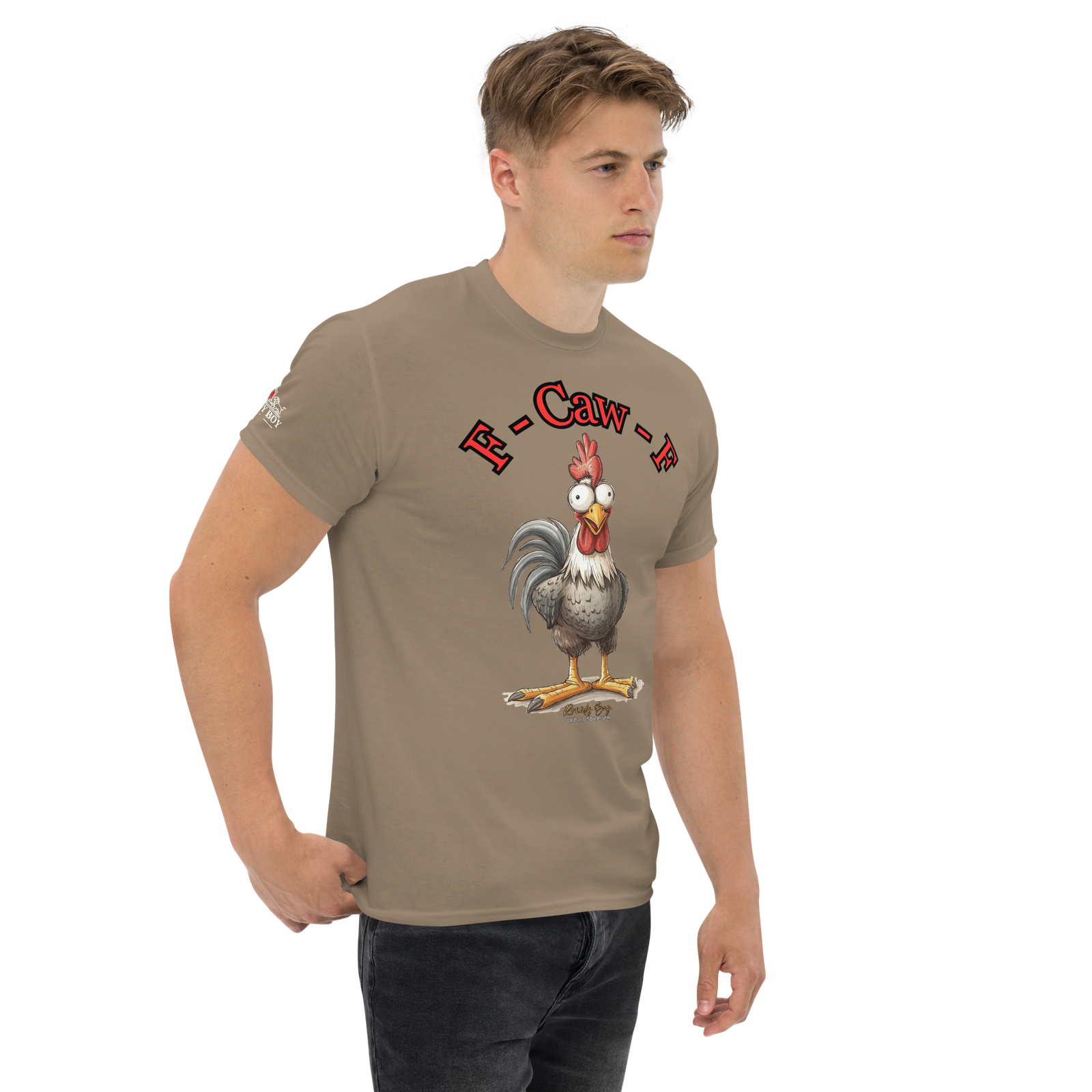 Rowdy Boy "F - Caw - F" (Fuck Off) Unisex Classic Tee - Image 177