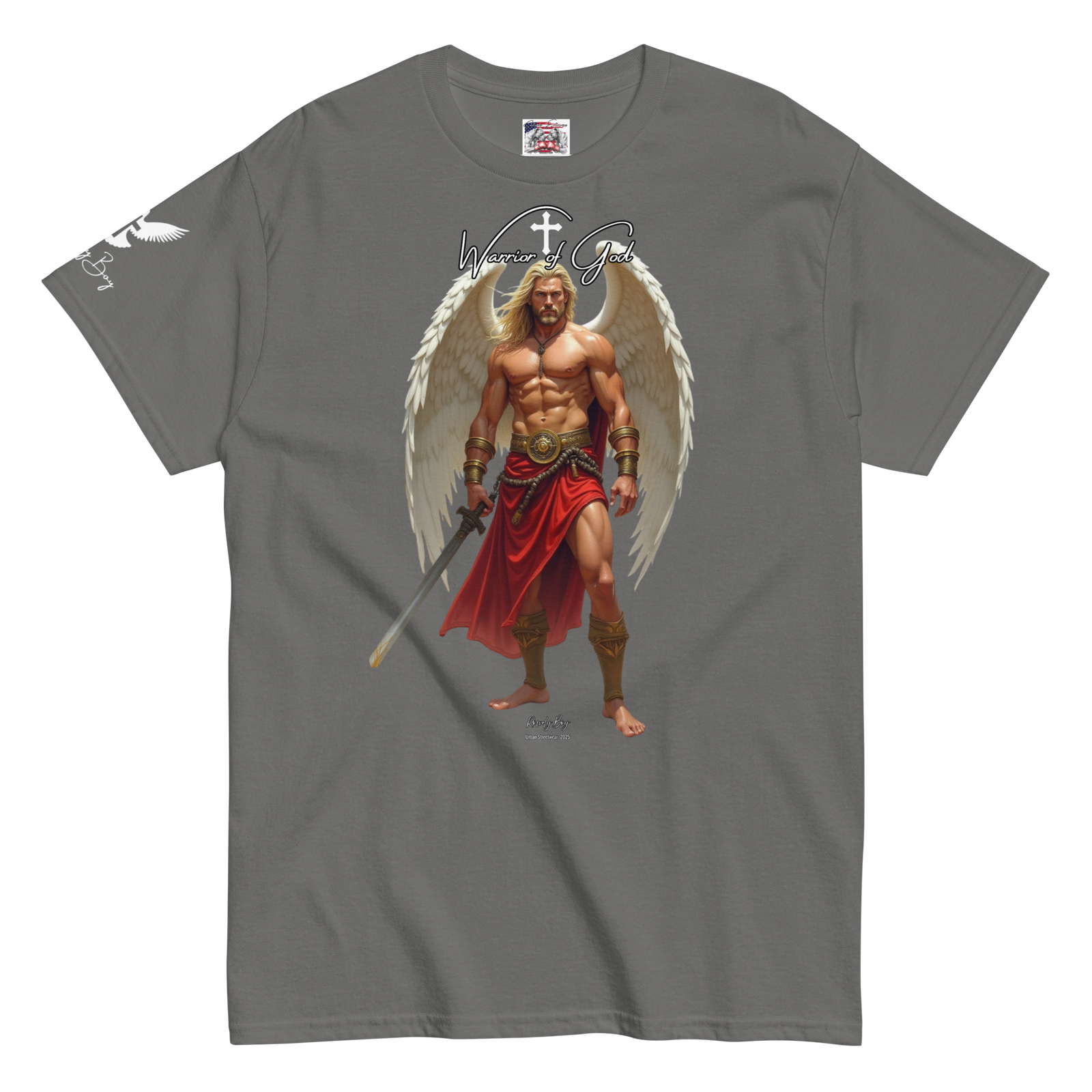Rowdy Boy "Warrior Of God" #4 Unisex Classic Tee - Image 152