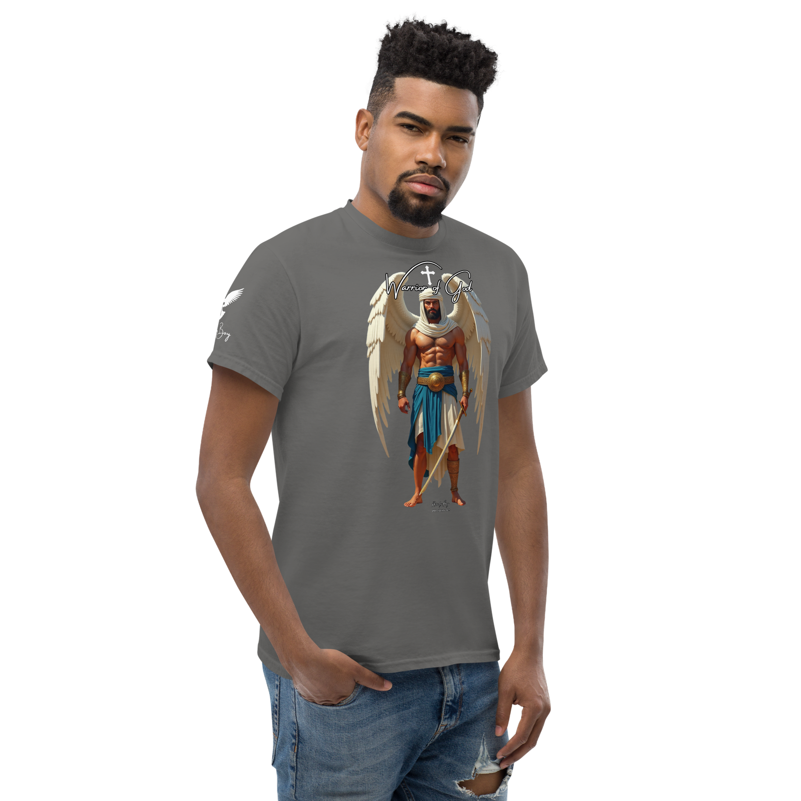 Rowdy Boy "Warrior Of God" #2 Unisex Classic Tee - Image 147