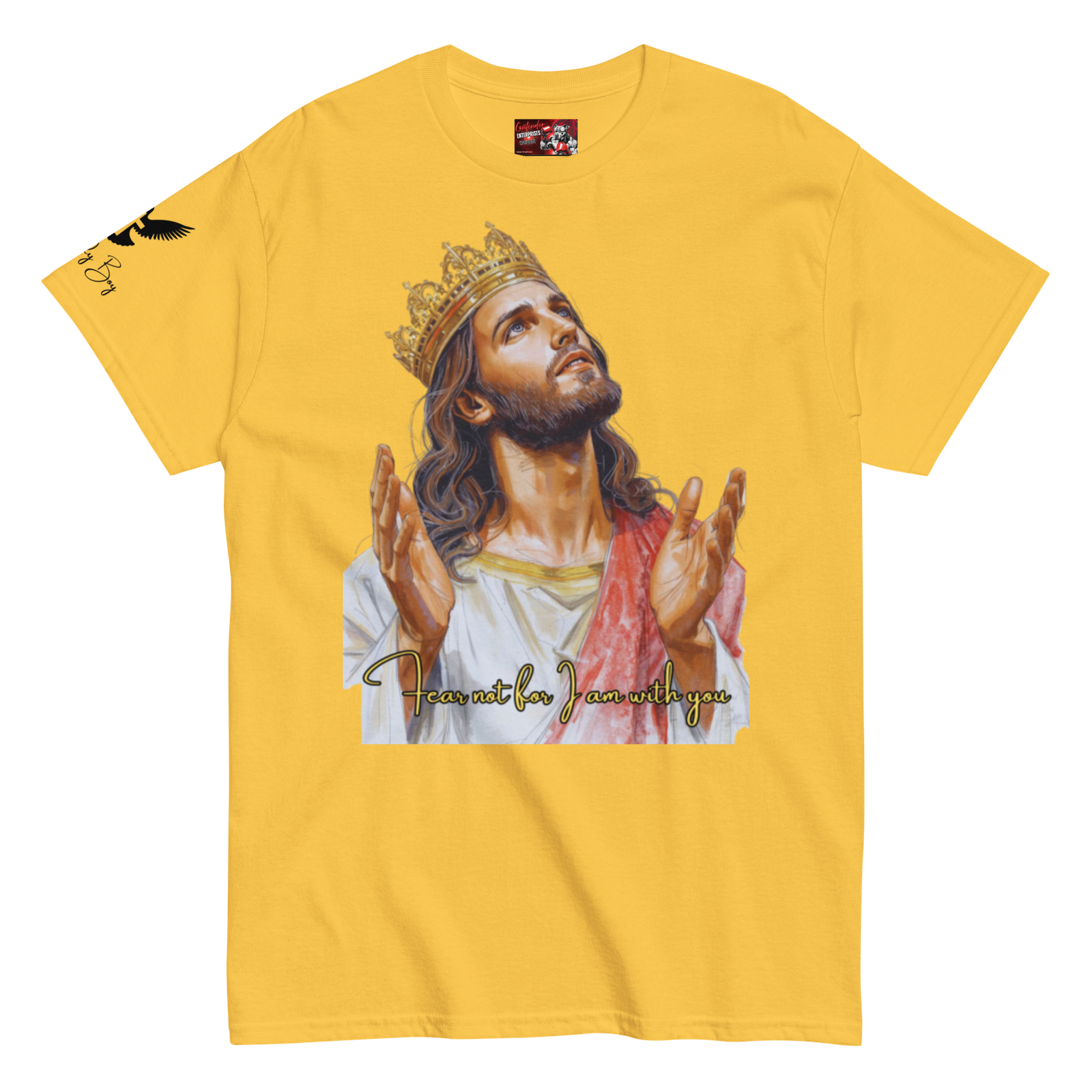 Rowdy Boy "Fear Not For I Am With You" (Jesus) Unisex Classic Tee - Image 152