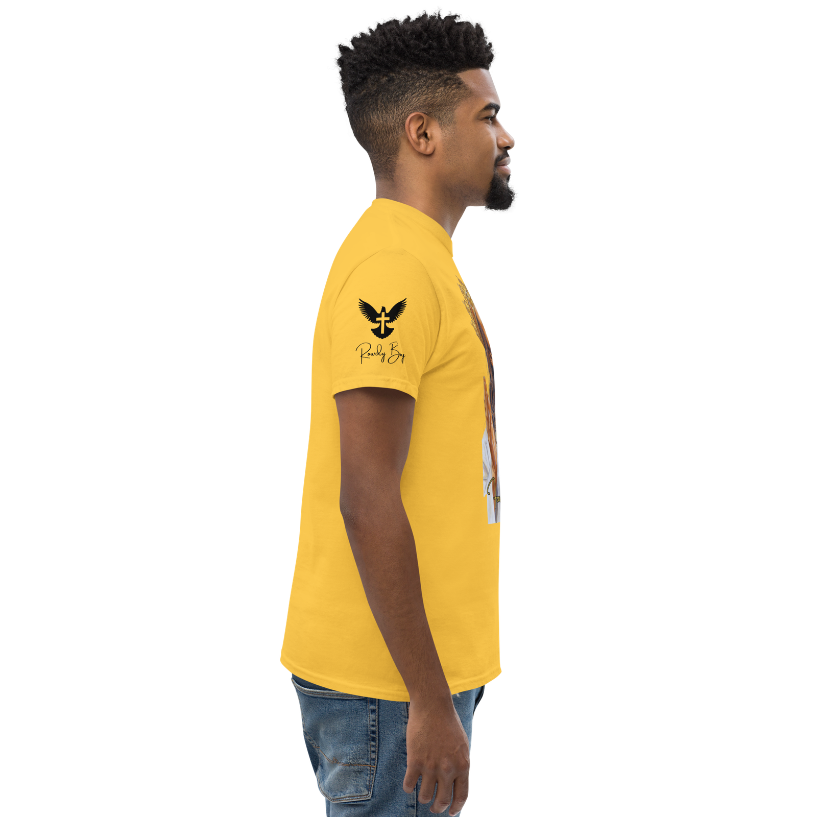 Rowdy Boy "Fear Not For I Am With You" (Jesus) Unisex Classic Tee - Image 149