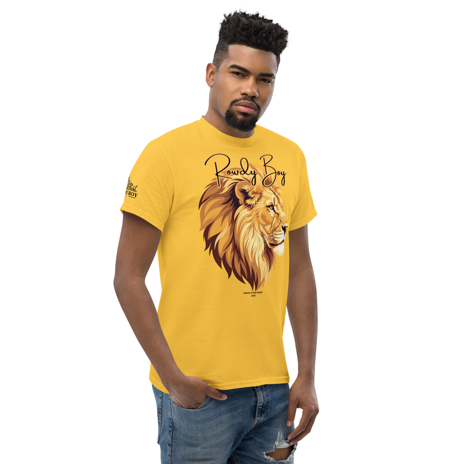 Rowdy Boy "Lion's Head" (Rowdy 4) Classic Tee - Image 202