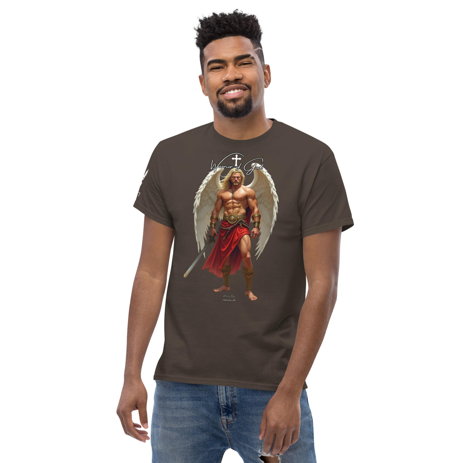 Rowdy Boy "Warrior Of God" #4 Unisex Classic Tee - Image 65