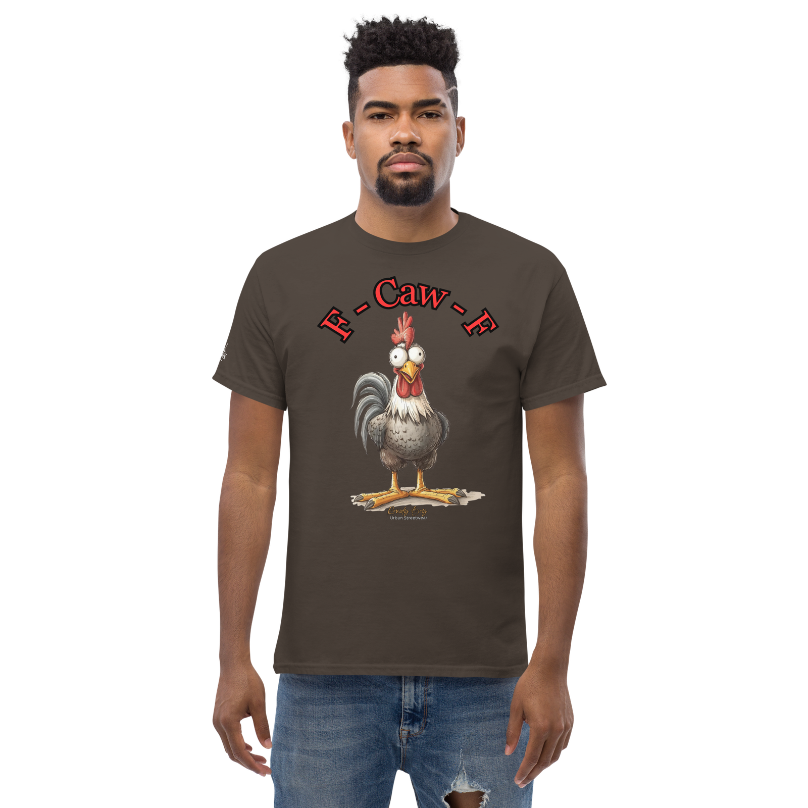 Rowdy Boy "F - Caw - F" (Fuck Off) Unisex Classic Tee - Image 39