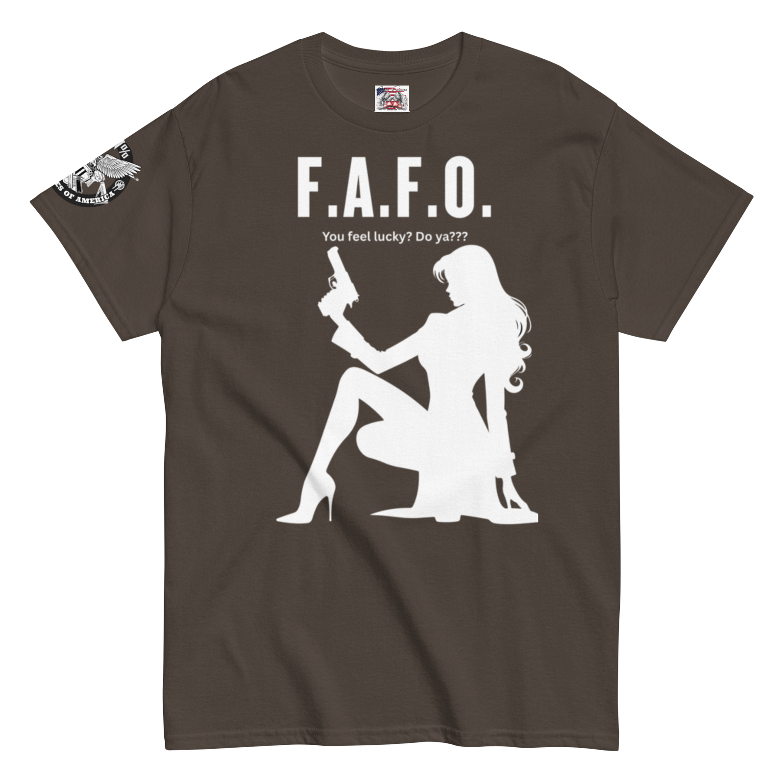 Rowdy Boy "F.A.F.O. Fuck Around & Find Out" (Do You Feel Lucky?) Unisex Classic Tee - Image 88