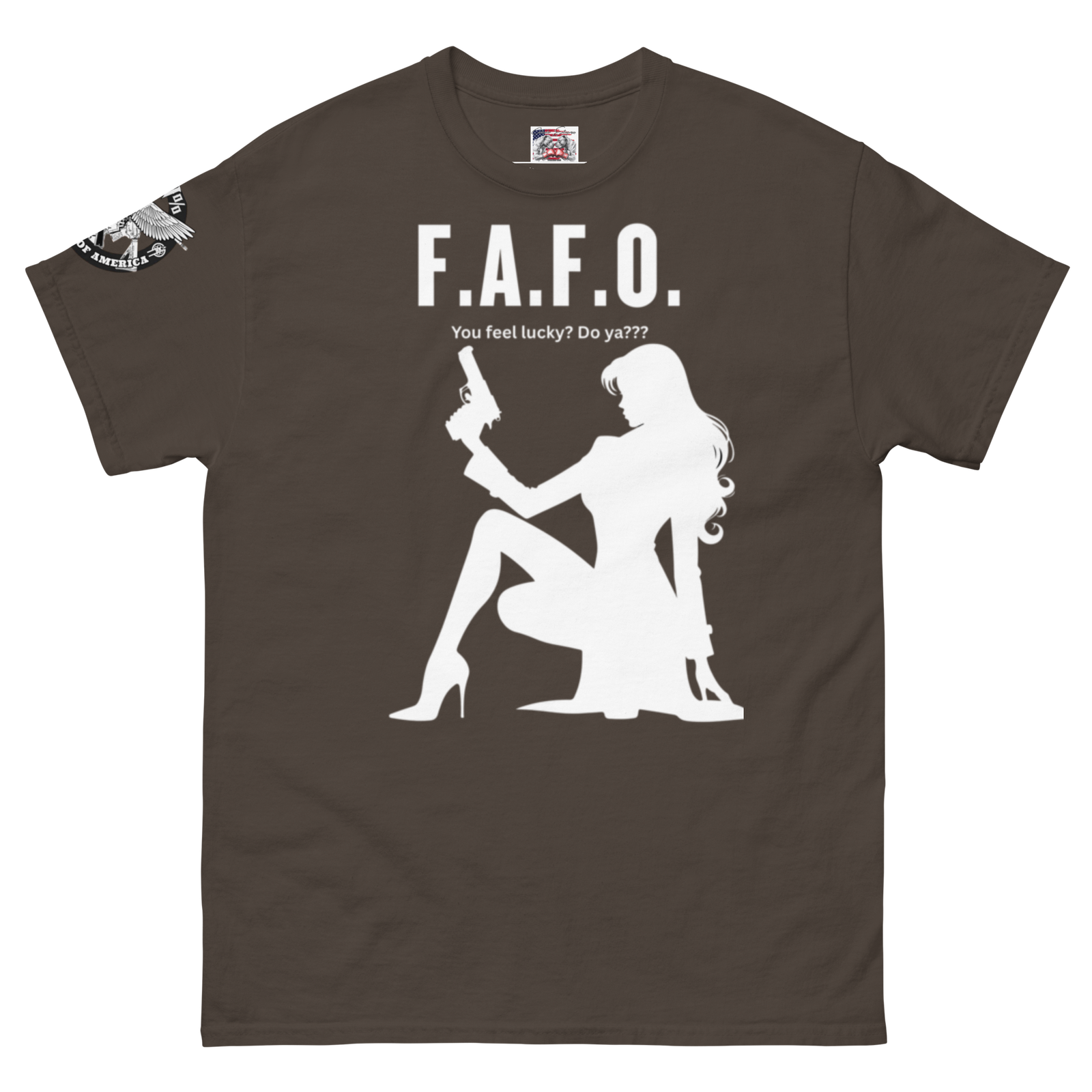 Rowdy Boy "F.A.F.O. Fuck Around & Find Out" (Do You Feel Lucky?) Unisex Classic Tee - Image 204