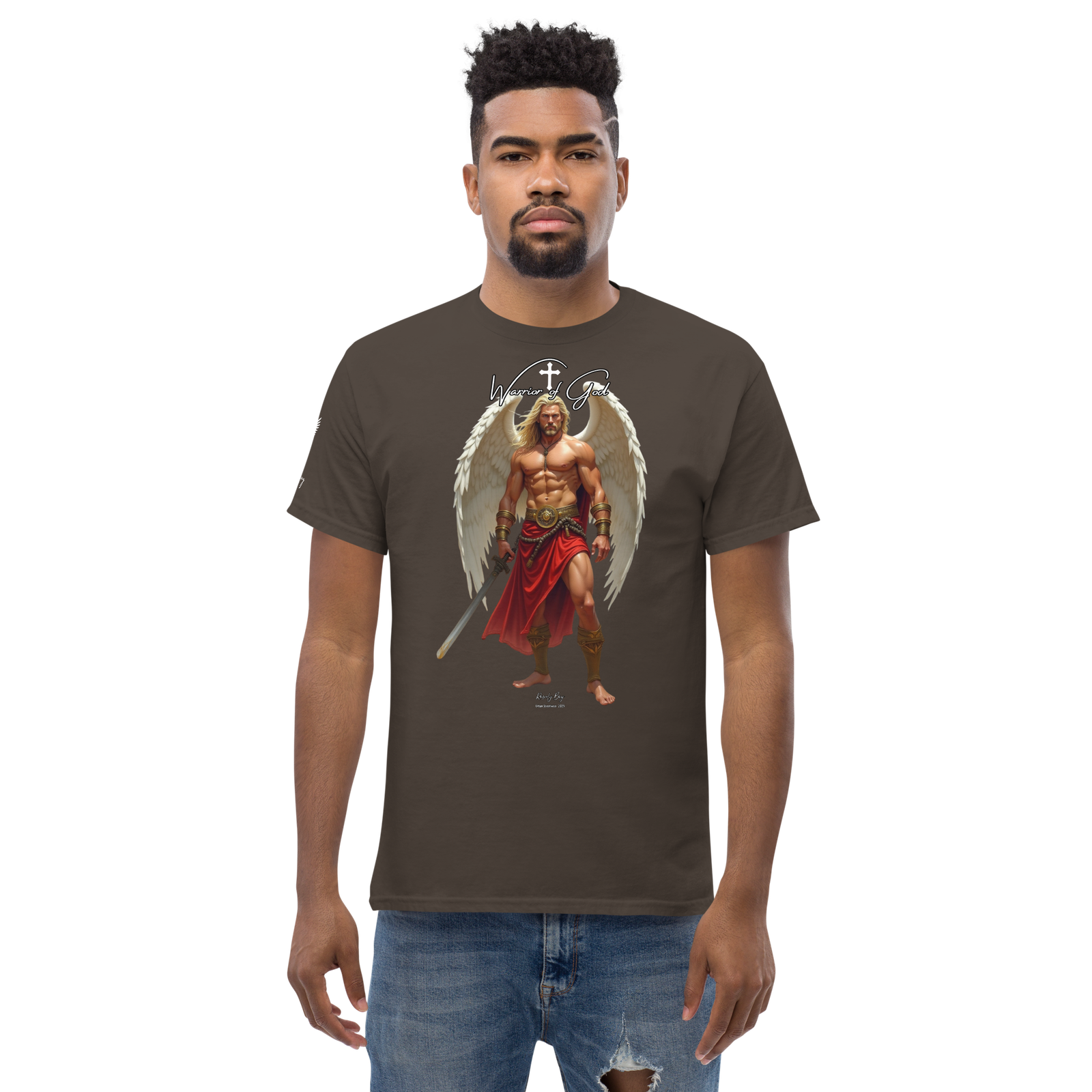 Rowdy Boy "Warrior Of God" #4 Unisex Classic Tee - Image 64