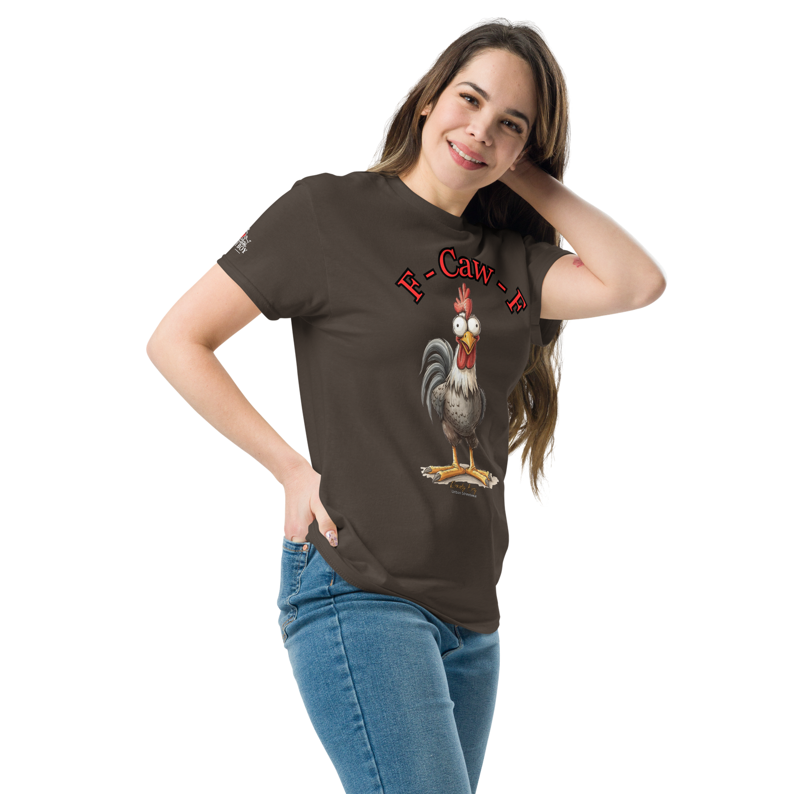 Rowdy Boy "F - Caw - F" (Fuck Off) Unisex Classic Tee - Image 35