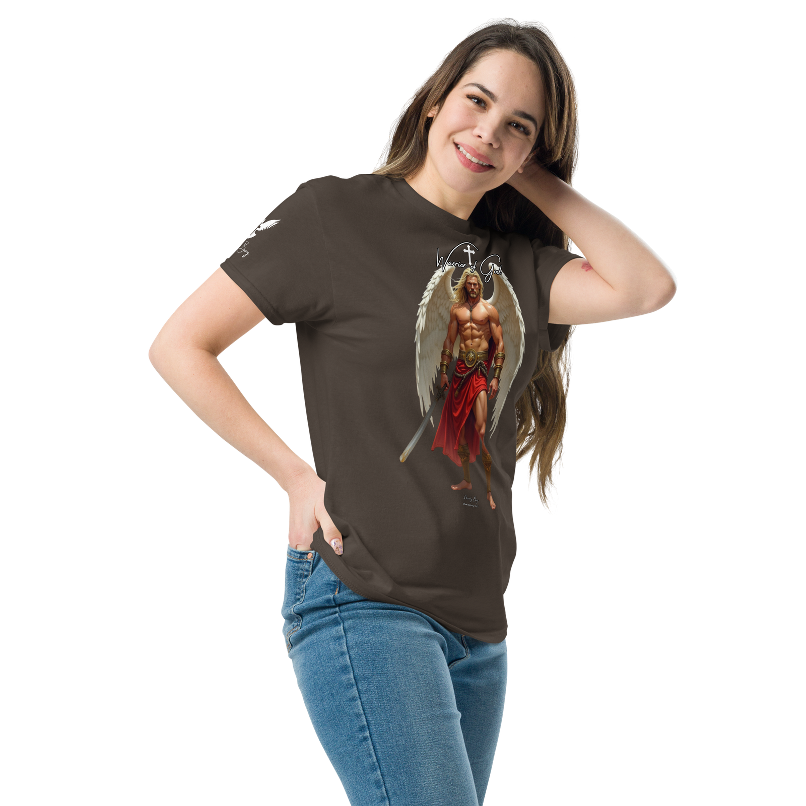 Rowdy Boy "Warrior Of God" #4 Unisex Classic Tee - Image 60