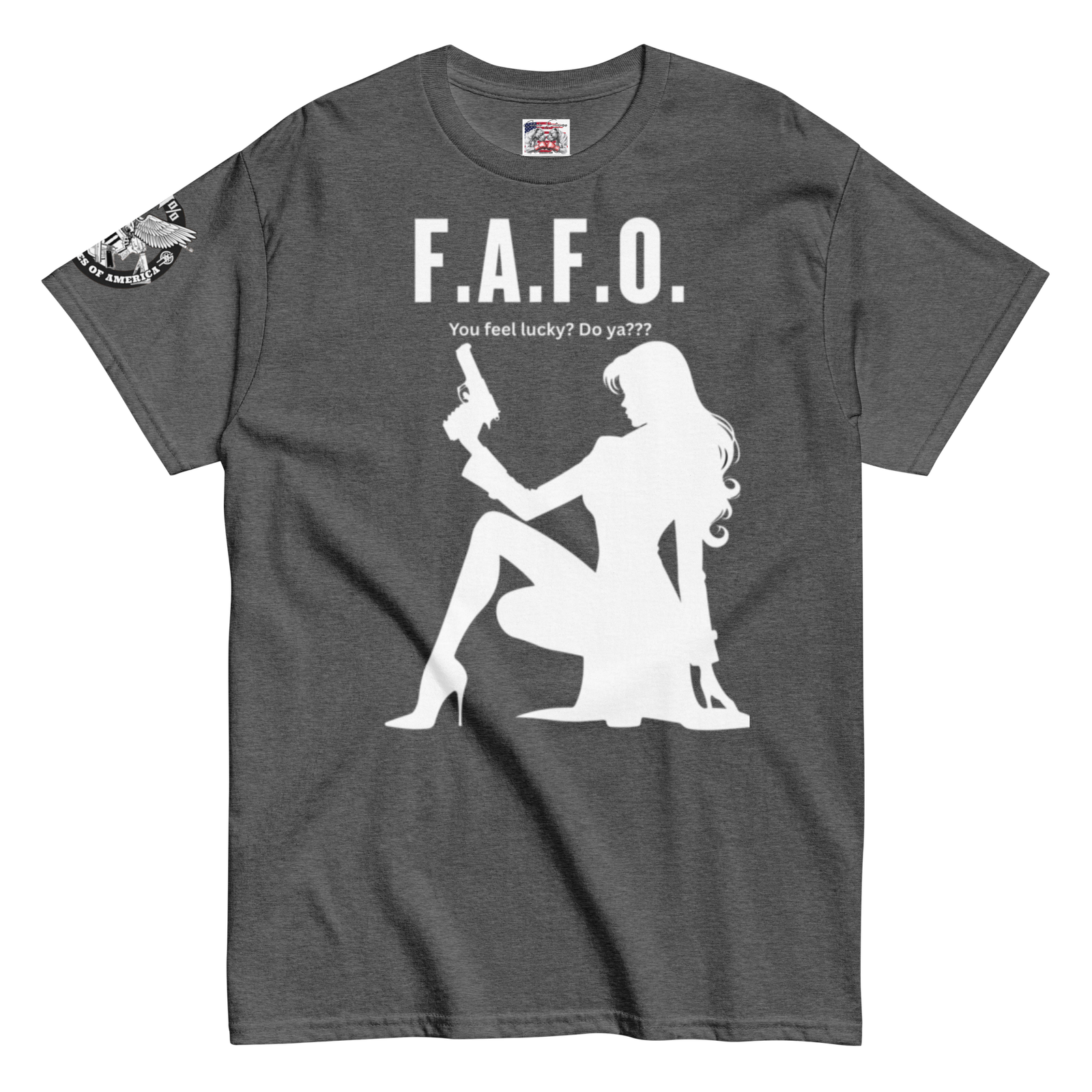 Rowdy Boy "F.A.F.O. Fuck Around & Find Out" (Do You Feel Lucky?) Unisex Classic Tee - Image 116