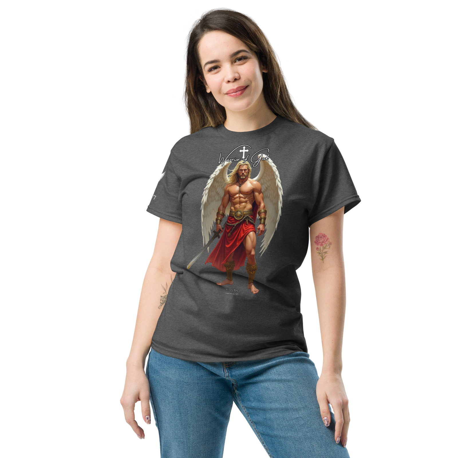 Rowdy Boy "Warrior Of God" #4 Unisex Classic Tee - Image 101