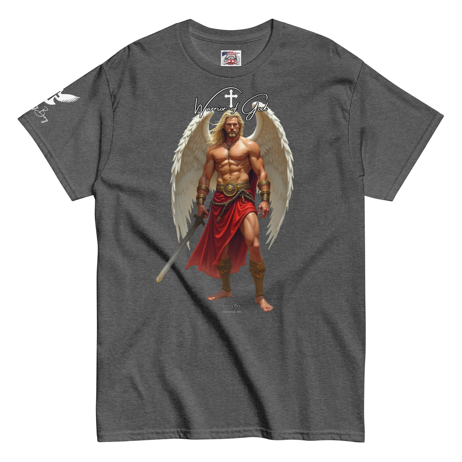 Rowdy Boy "Warrior Of God" #4 Unisex Classic Tee - Image 102