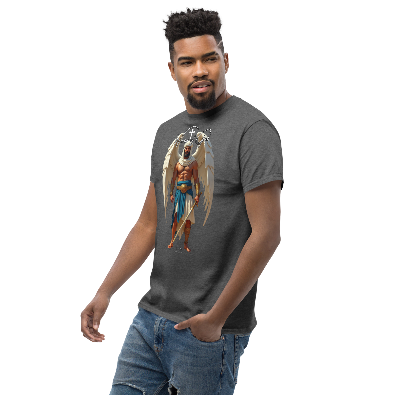 Rowdy Boy "Warrior Of God" #2 Unisex Classic Tee - Image 110