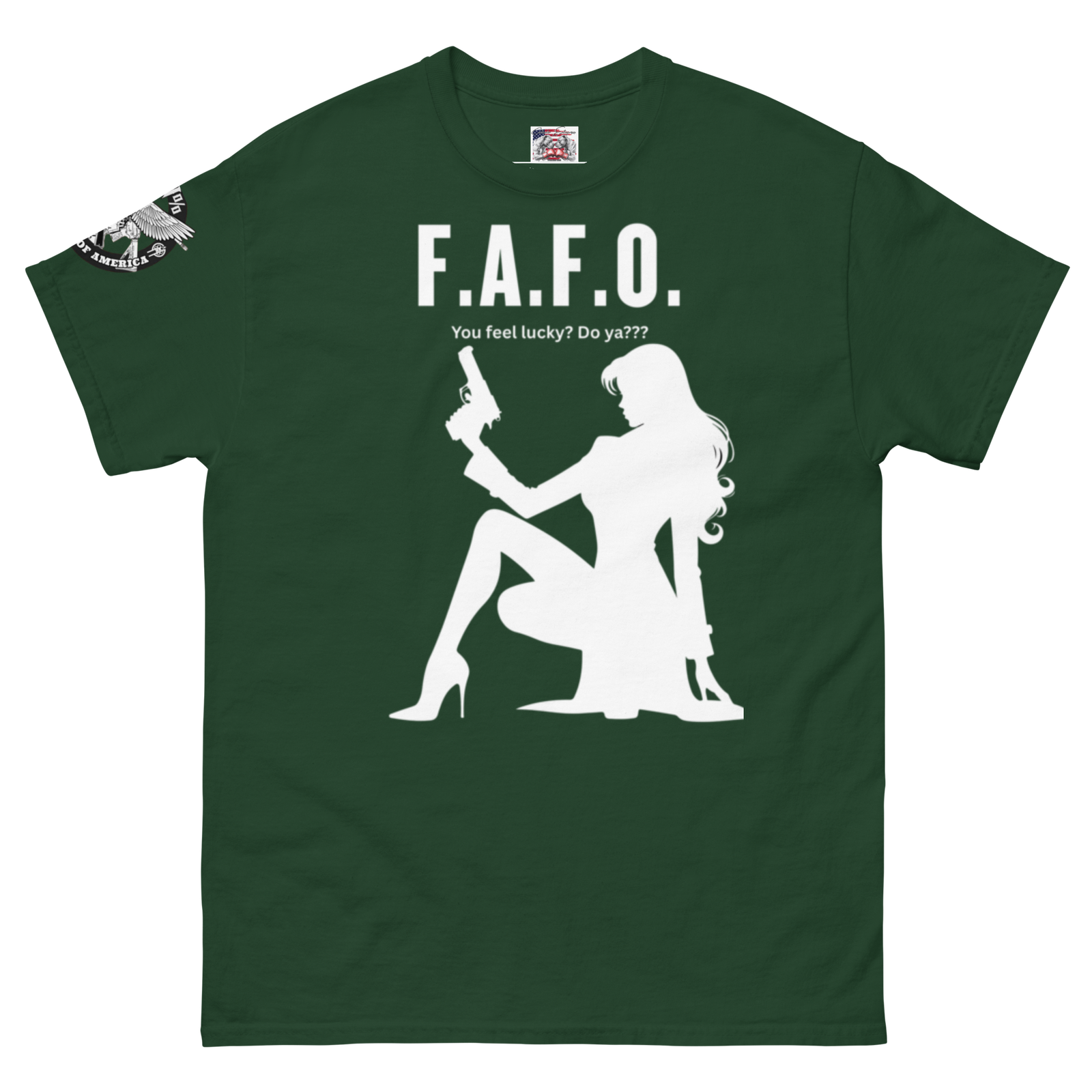 Rowdy Boy "F.A.F.O. Fuck Around & Find Out" (Do You Feel Lucky?) Unisex Classic Tee - Image 203