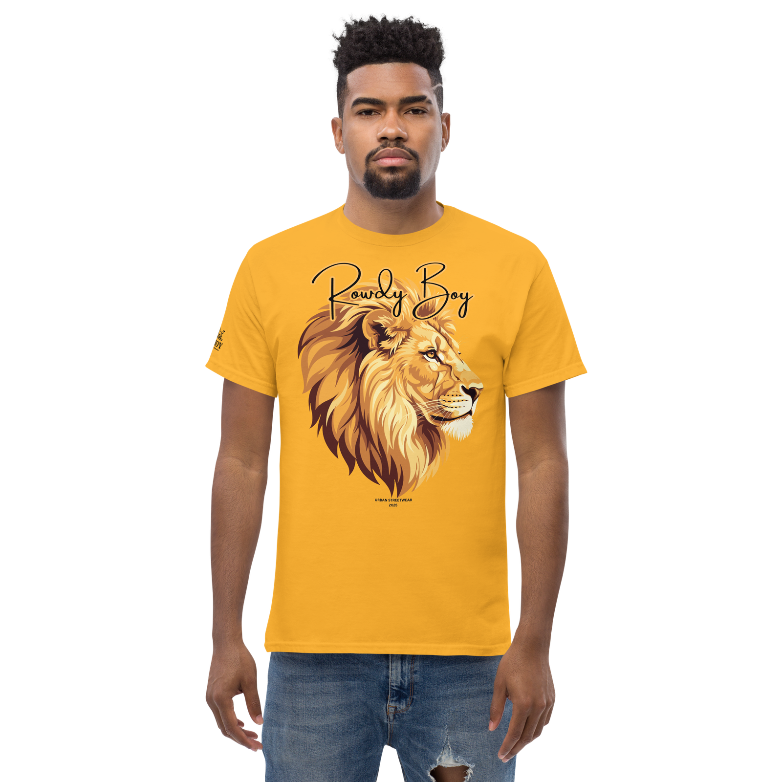 Rowdy Boy "Lion's Head" (Rowdy 4) Classic Tee - Image 196