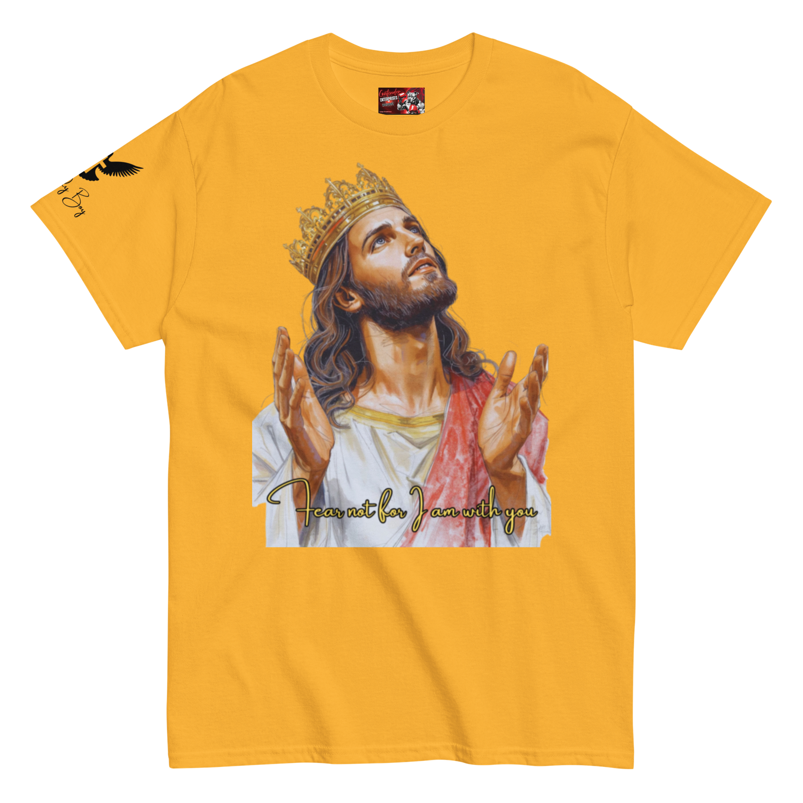 Rowdy Boy "Fear Not For I Am With You" (Jesus) Unisex Classic Tee - Image 113
