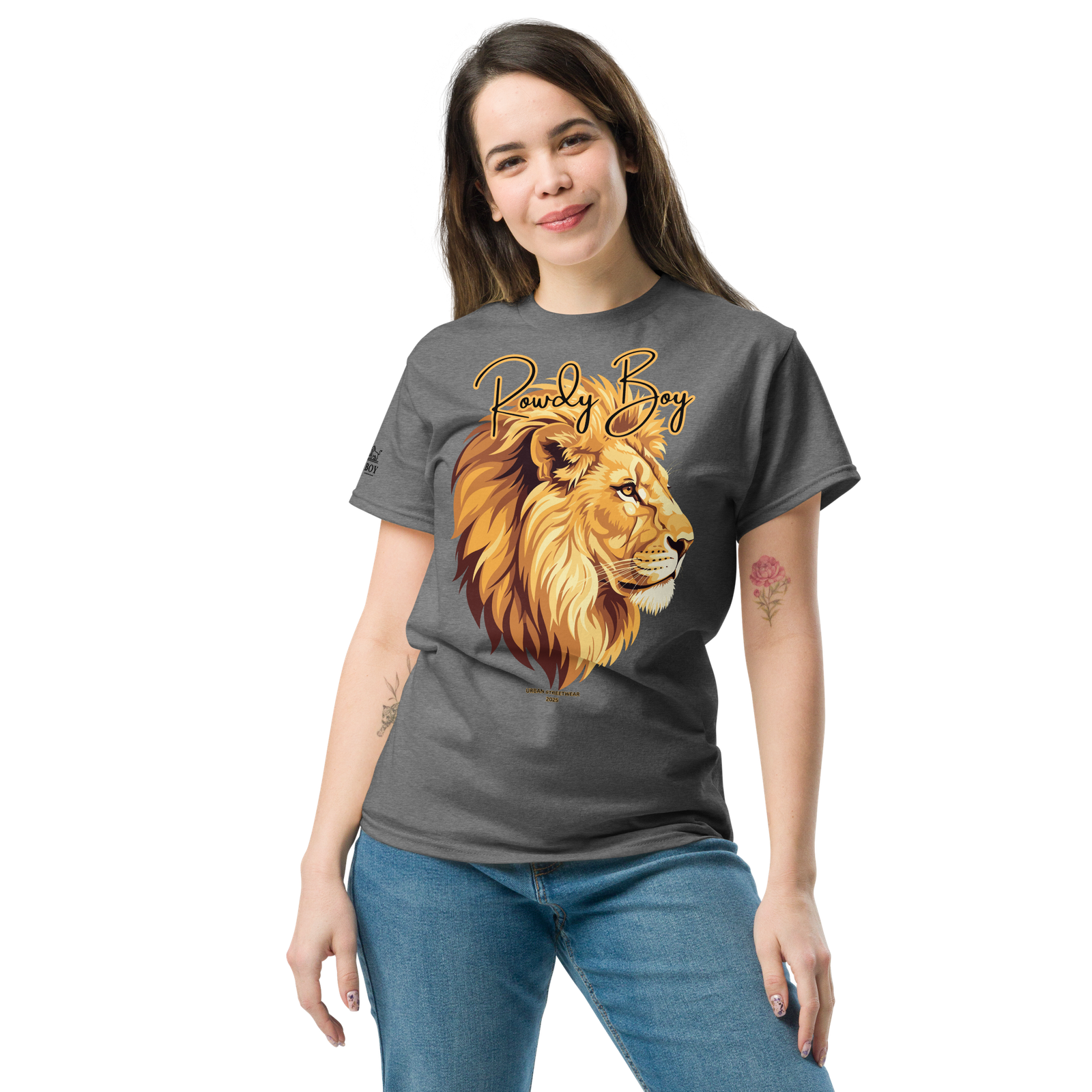 Rowdy Boy "Lion's Head" (Rowdy 4) Classic Tee - Image 135