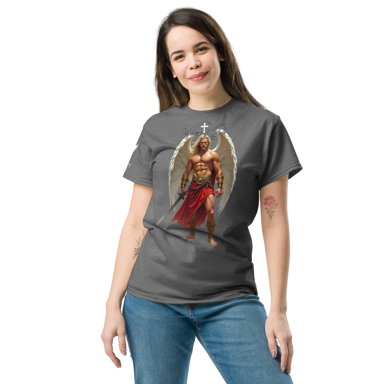 Rowdy Boy "Warrior Of God" #4 Unisex Classic Tee - Image 182