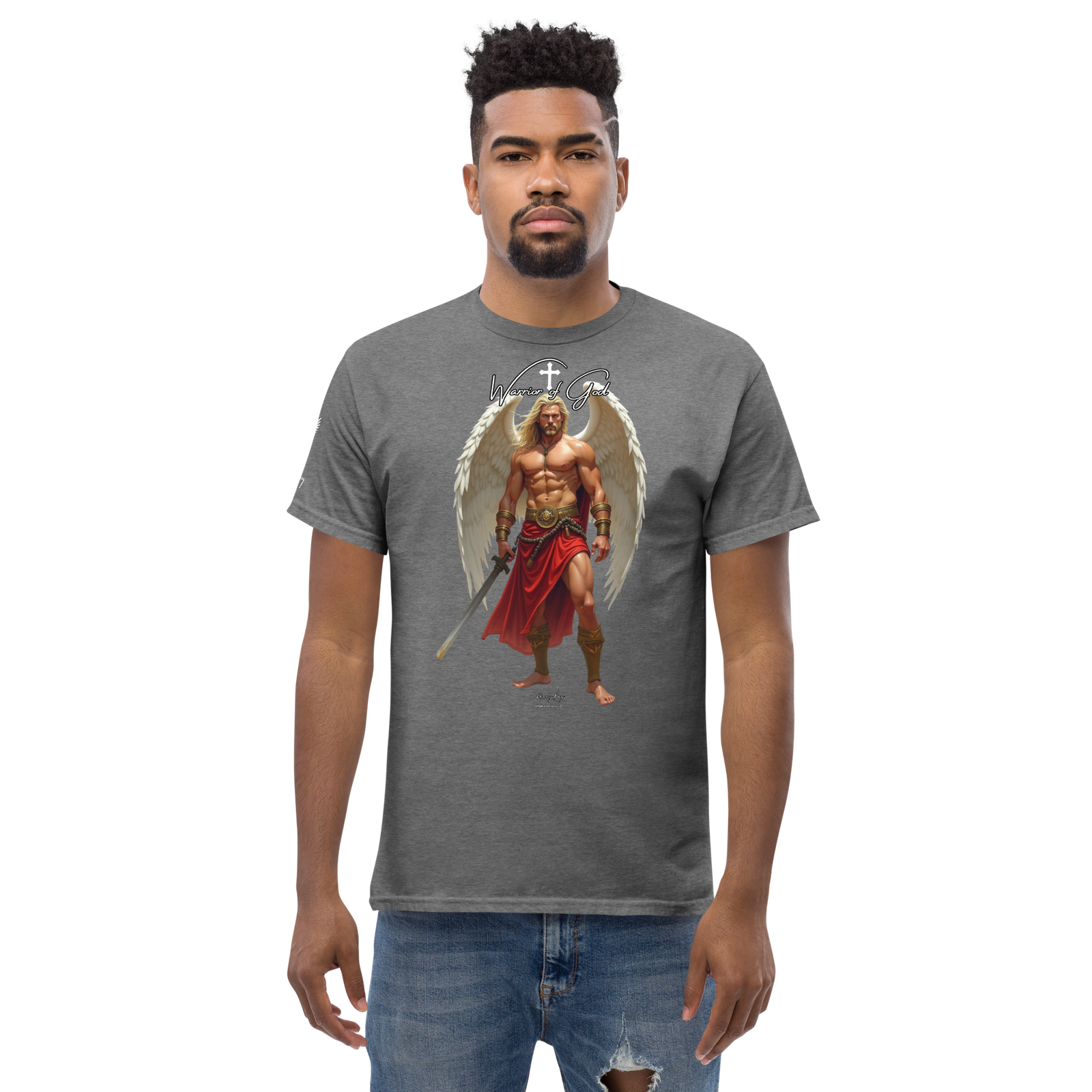 Rowdy Boy "Warrior Of God" #4 Unisex Classic Tee - Image 191