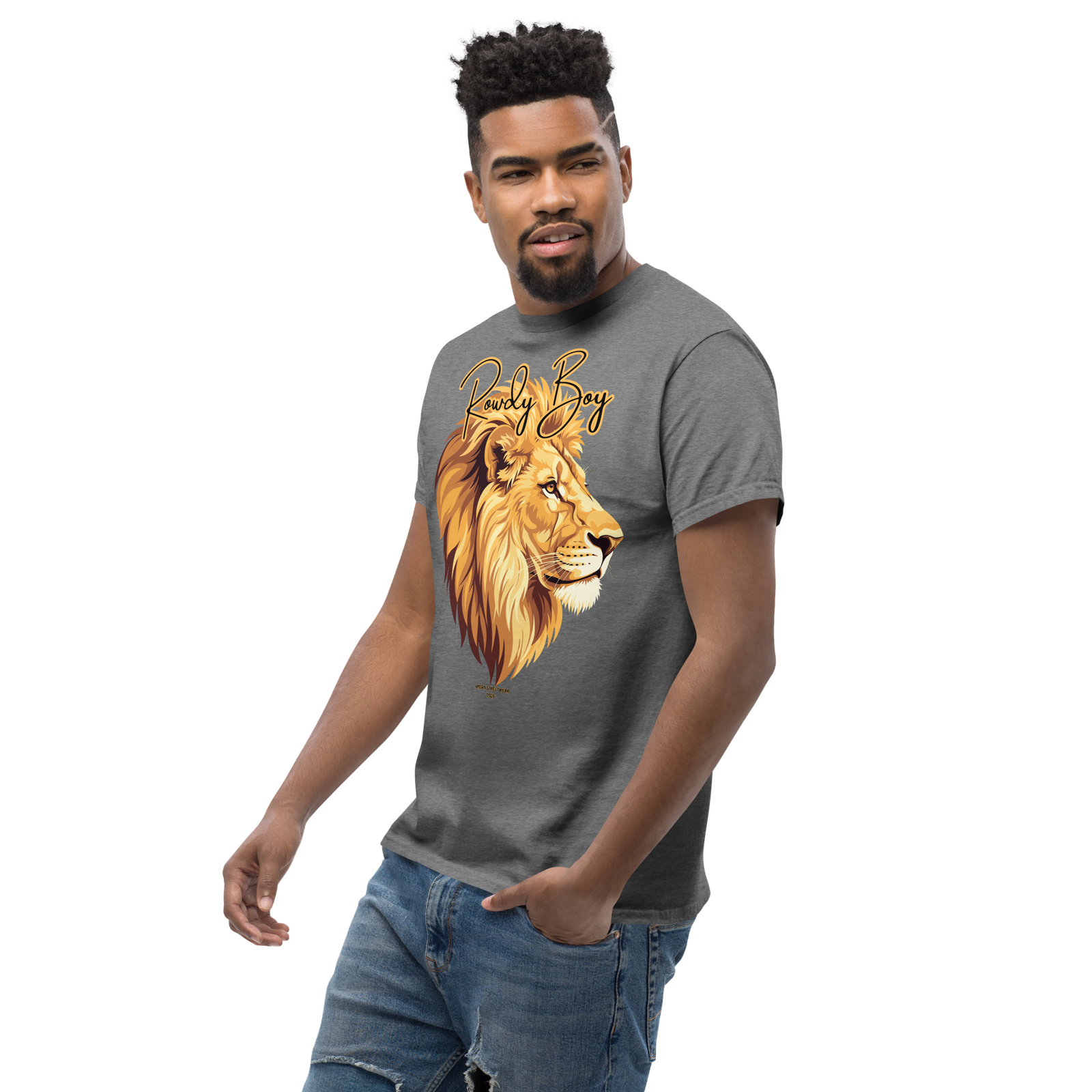 Rowdy Boy "Lion's Head" (Rowdy 4) Classic Tee - Image 144