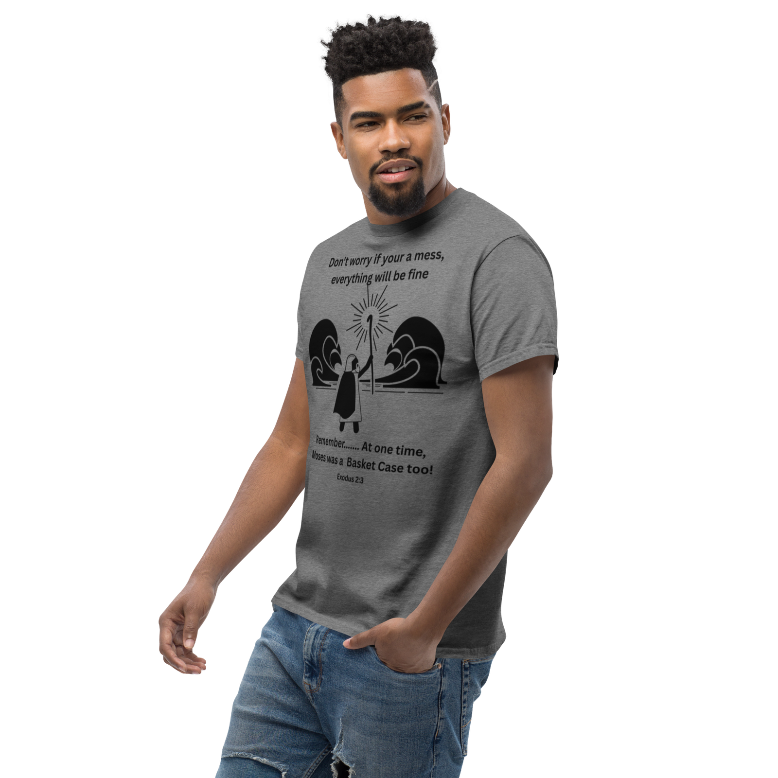 Rowdy Boy "Moses" (Basket Case) Unisex Classic Tee - Image 36