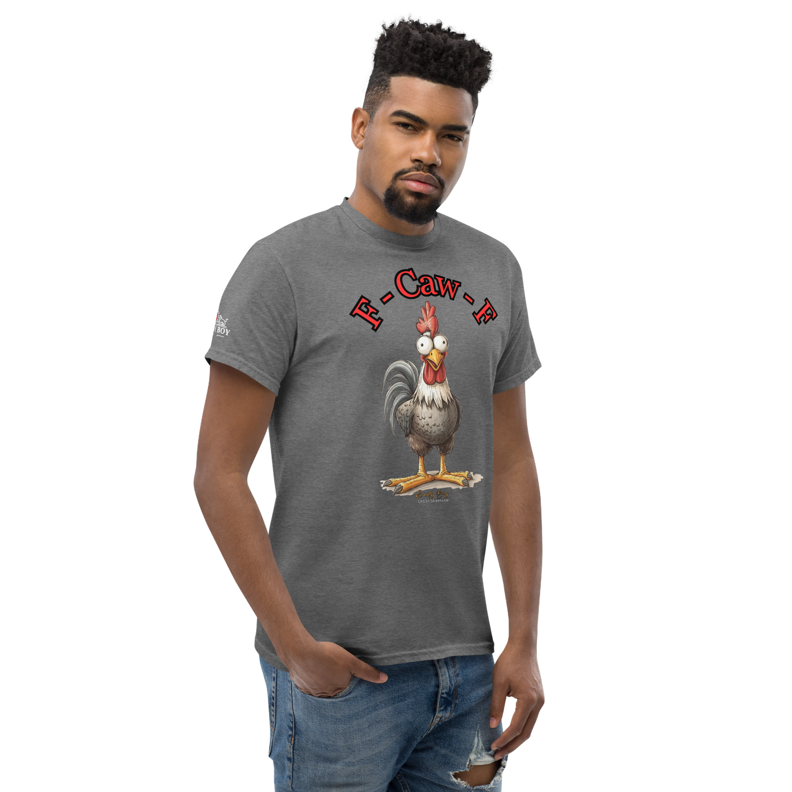 Rowdy Boy "F - Caw - F" (Fuck Off) Unisex Classic Tee - Image 173