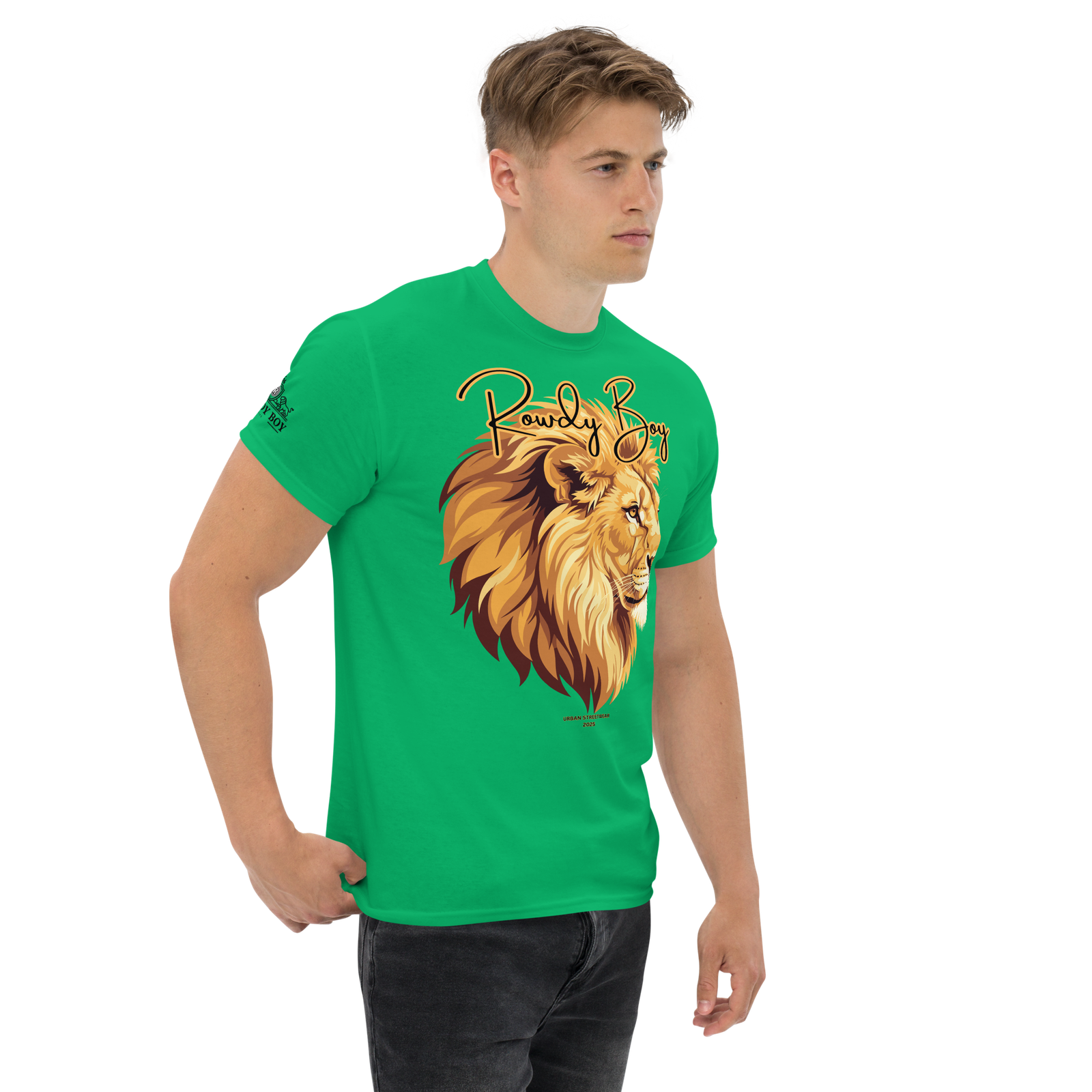 Rowdy Boy "Lion's Head" (Rowdy 4) Classic Tee - Image 160